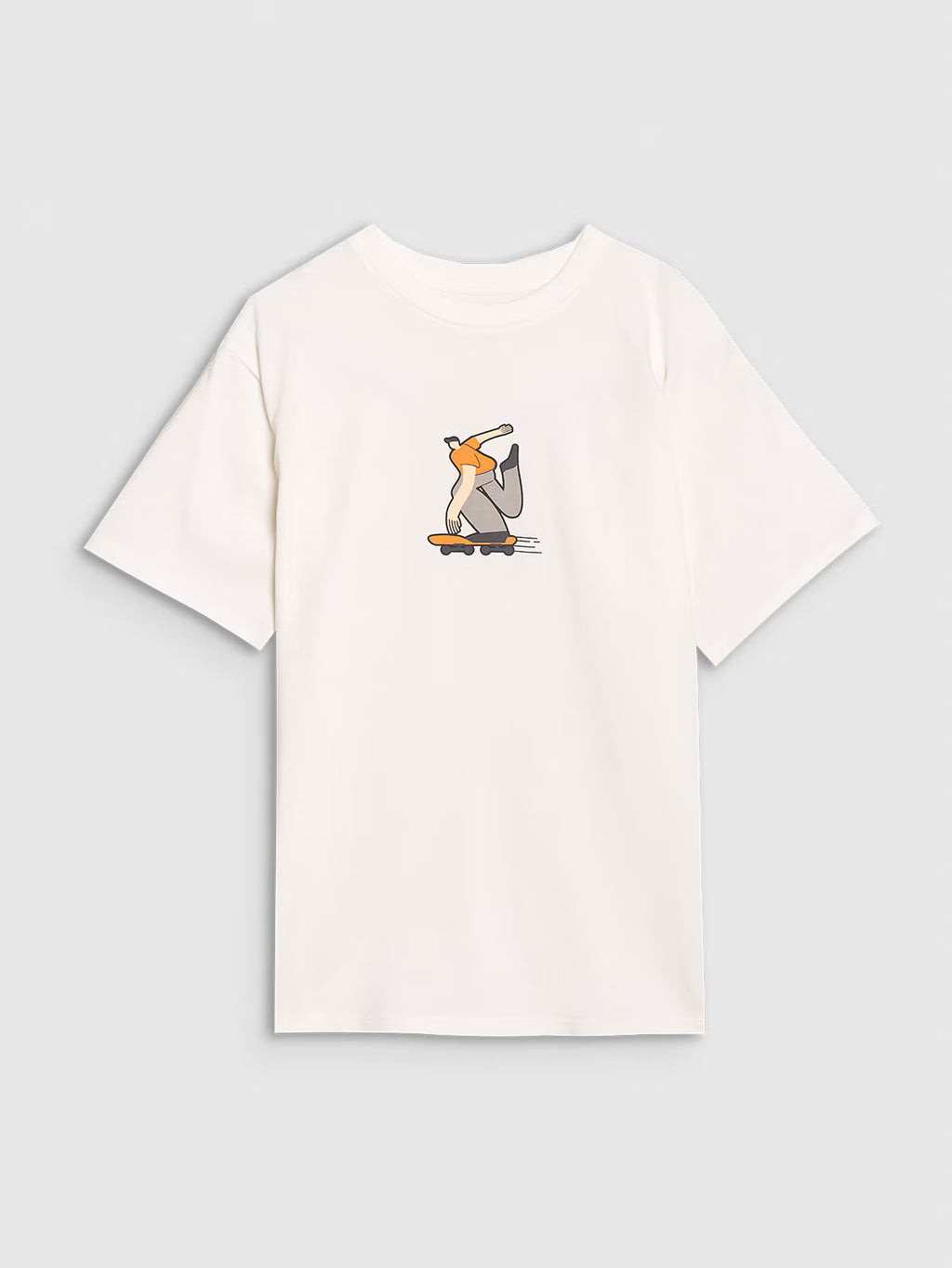 T-shirt oversize z nadrukiem chłopięcy