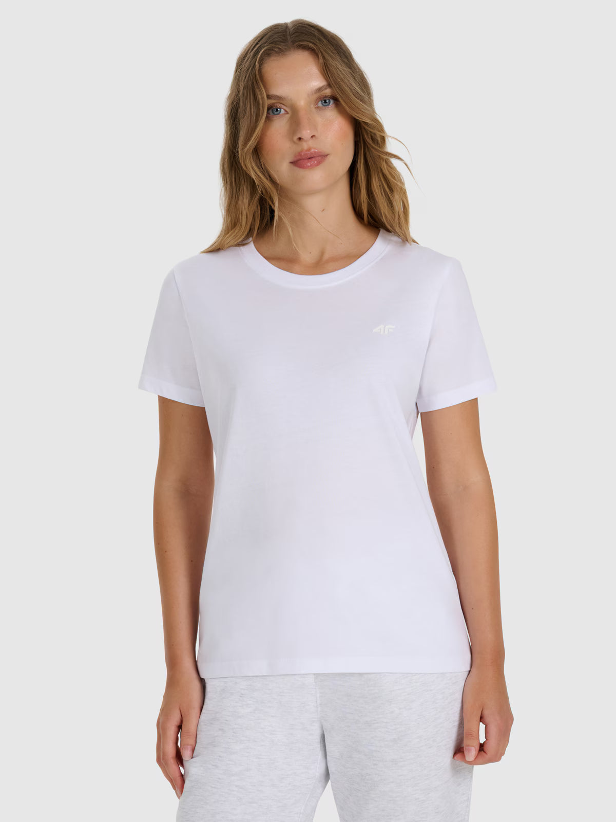 T-shirt regular gładki damski