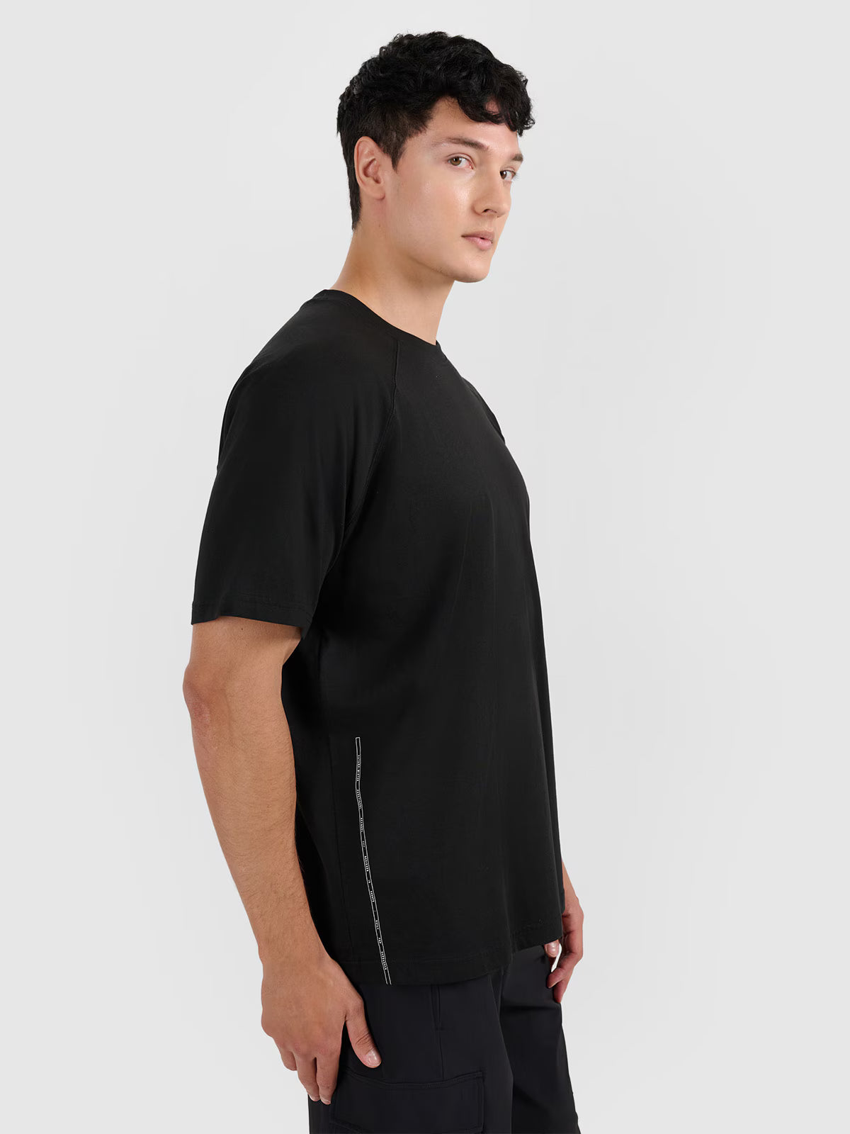 T-shirt oversize gładki męski