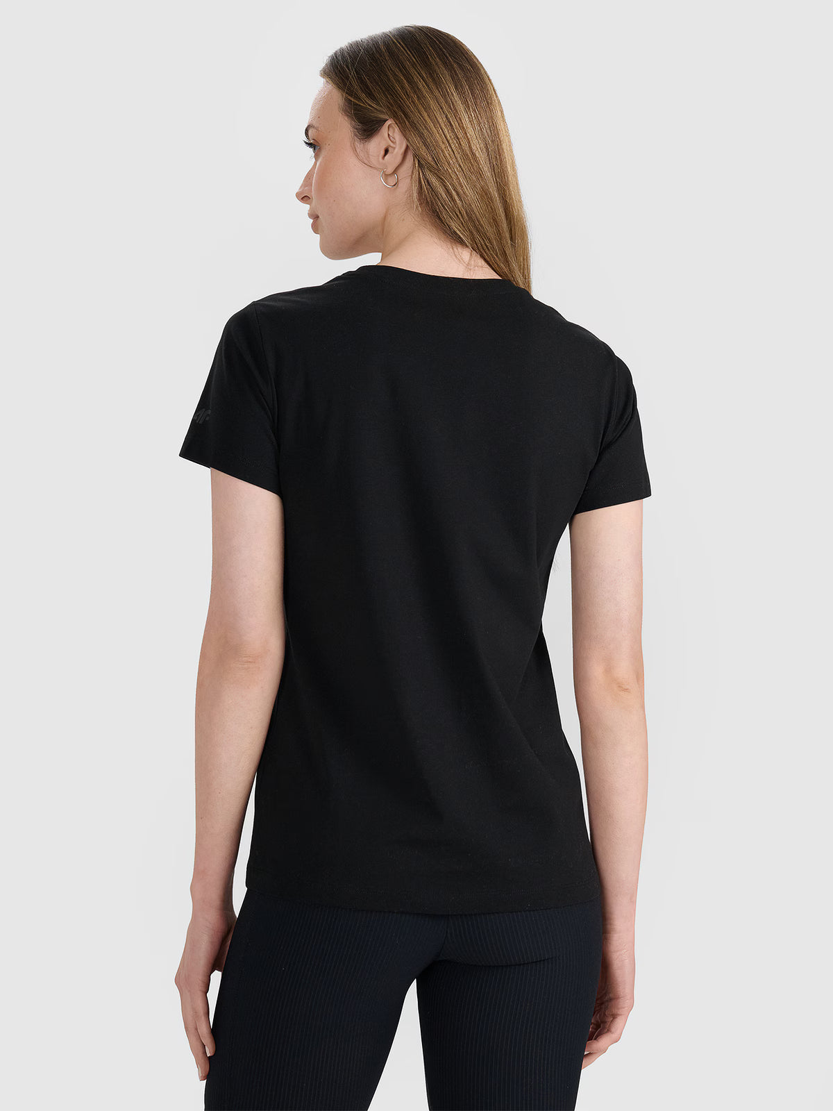 T-shirt regular z nadrukiem damski