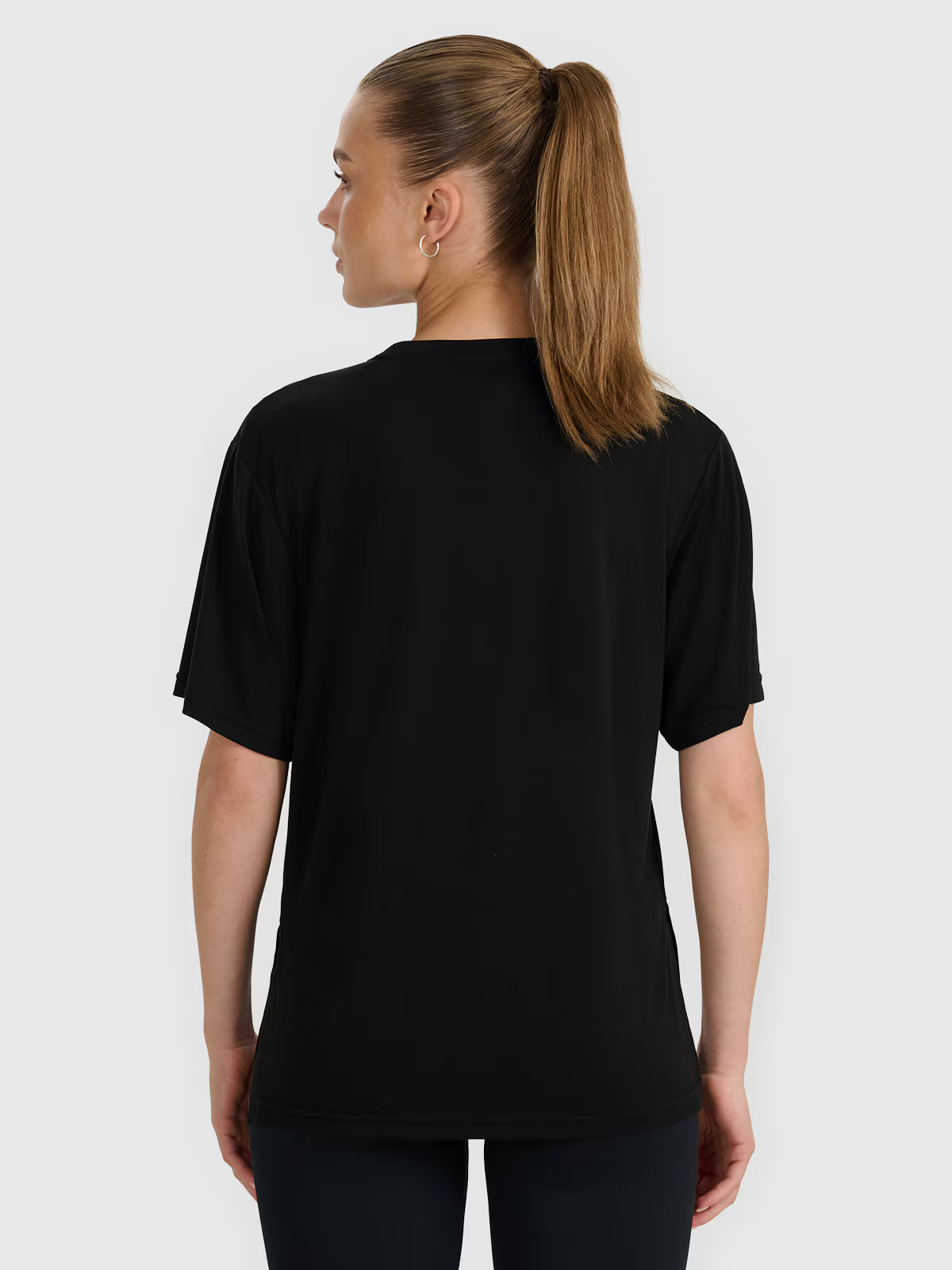 T-shirt oversize z modalem damski