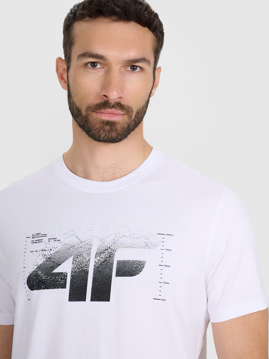 T-shirt regular z nadrukiem męski