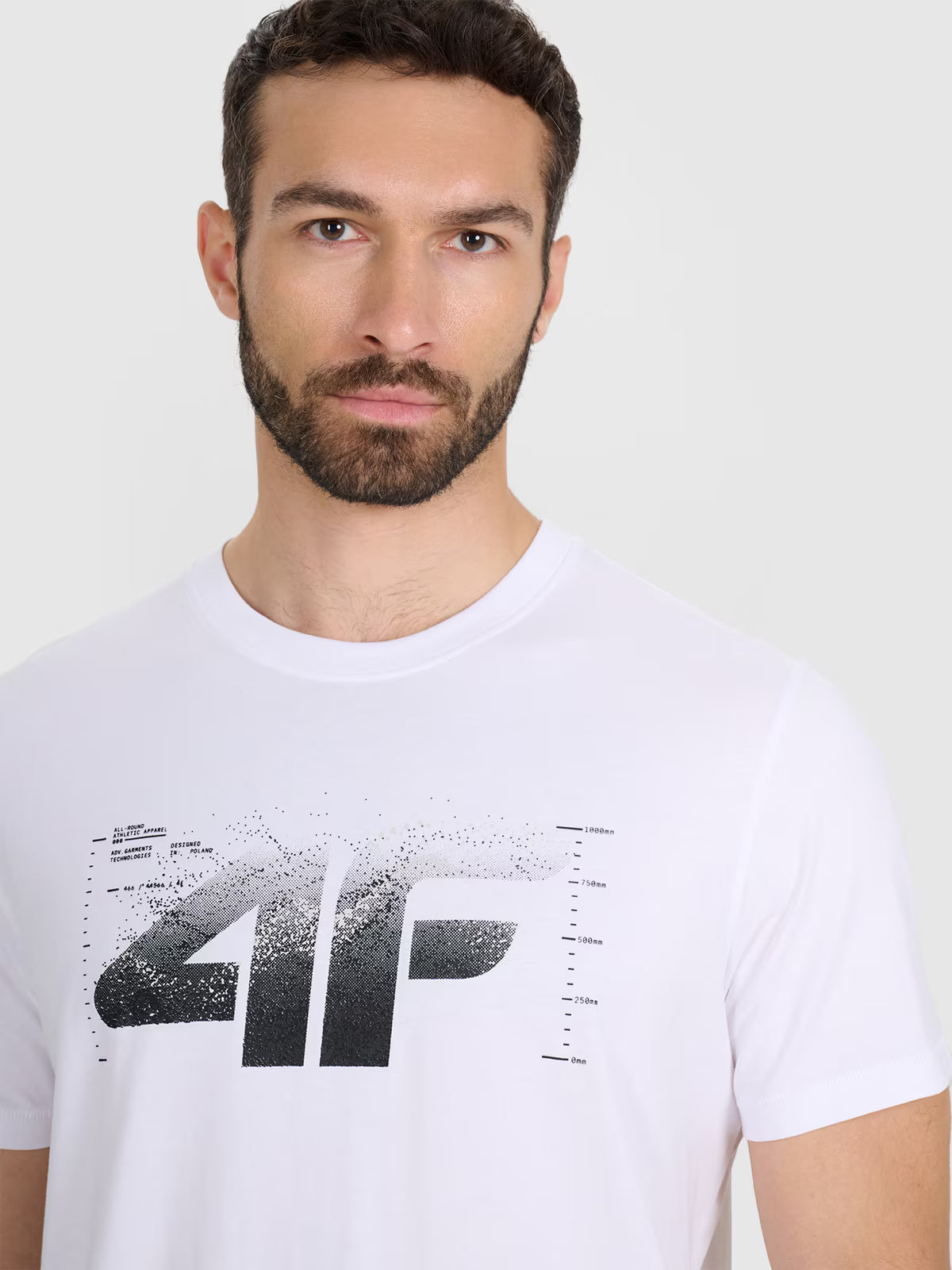 T-shirt regular z nadrukiem męski