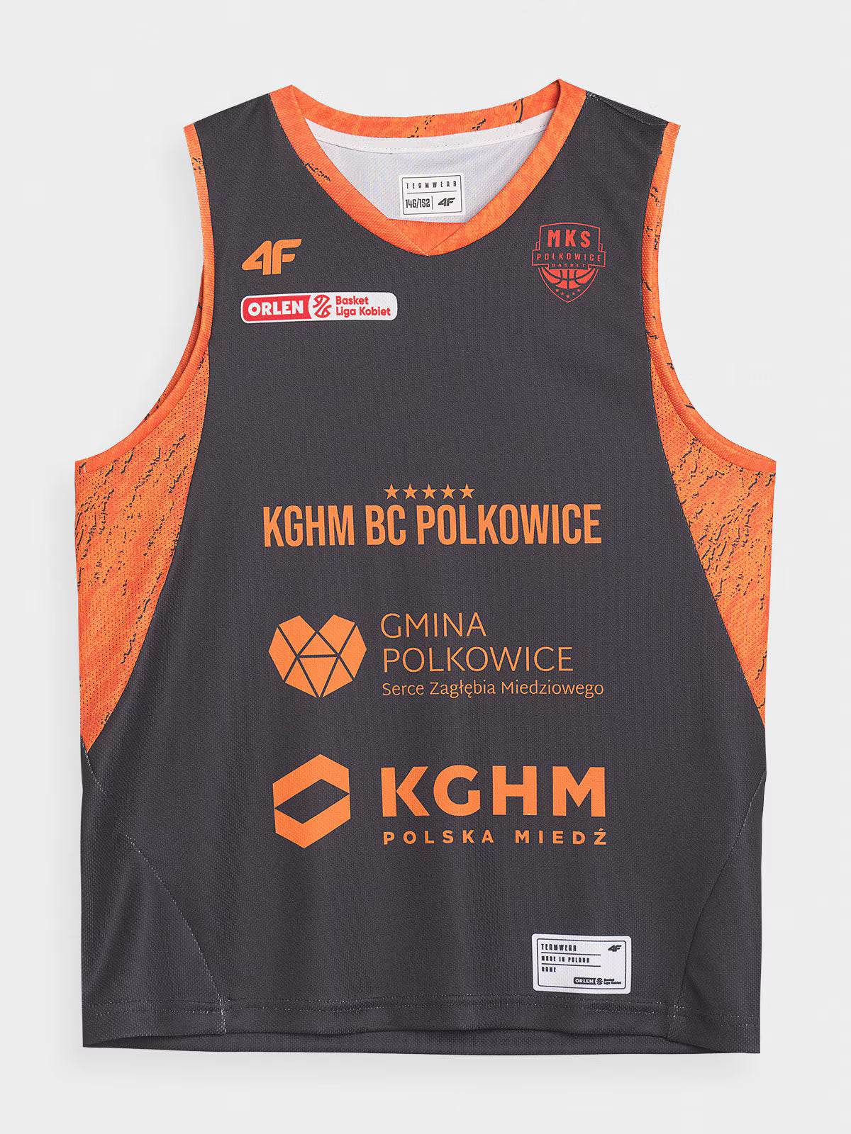 Koszulka meczowa replika domowa z sezonu 2024/25 dziecięca 4F x MKS Polkowice