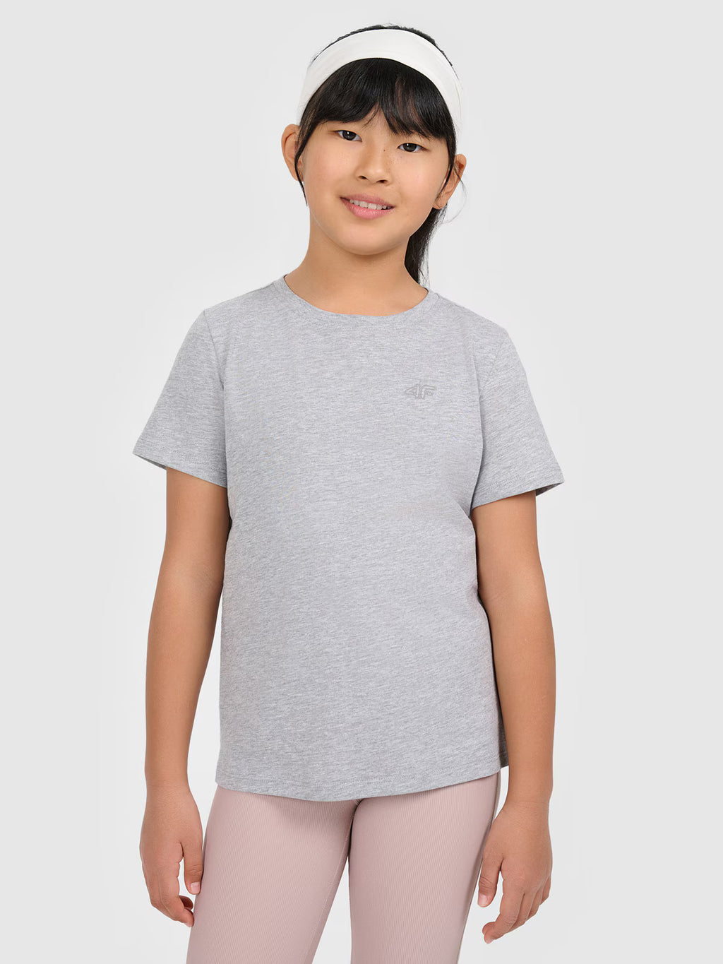 T-shirt gładki dziewczęcy