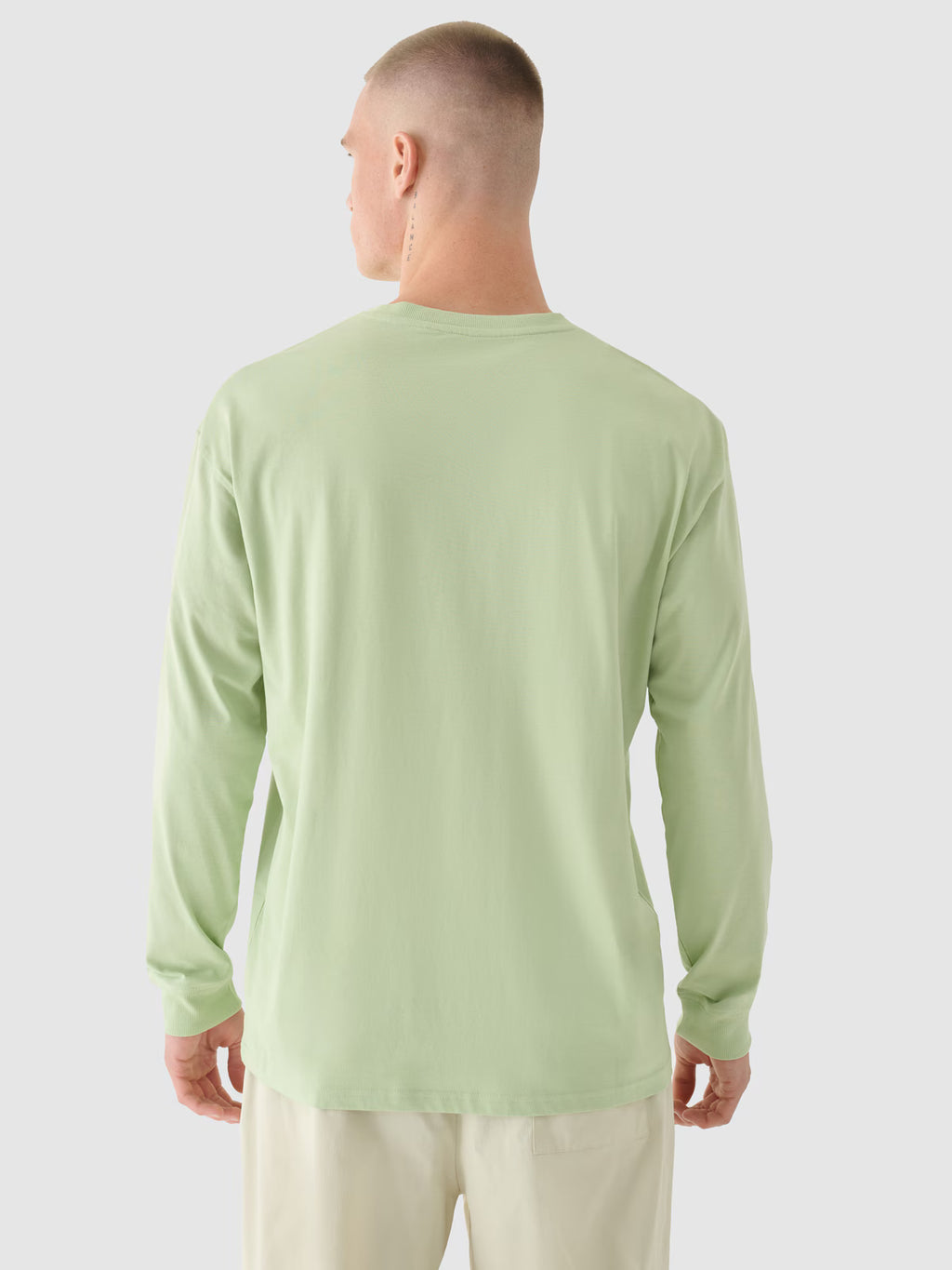 Longsleeve oversize z nadrukiem męski
