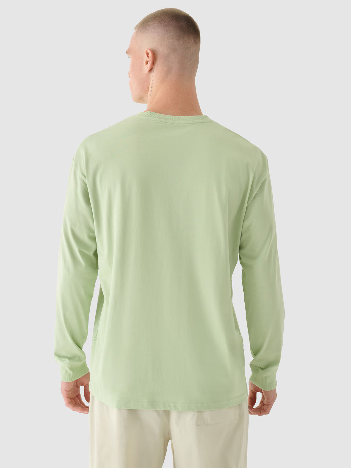 Longsleeve oversize z nadrukiem męski