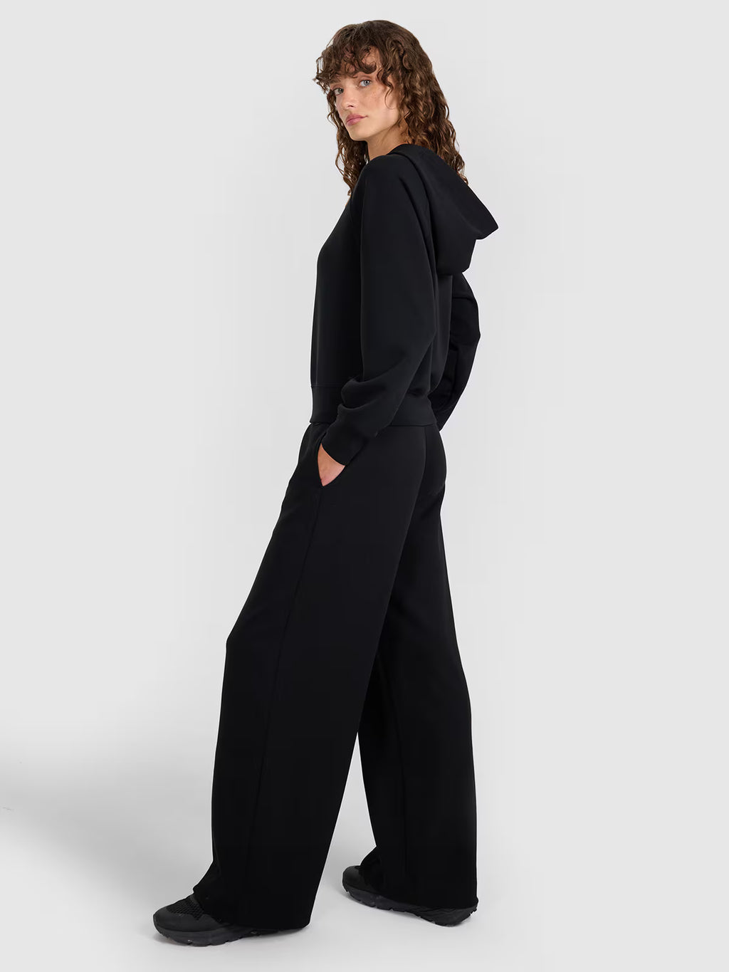 Bluza dresowa nierozpinana z modalem damska