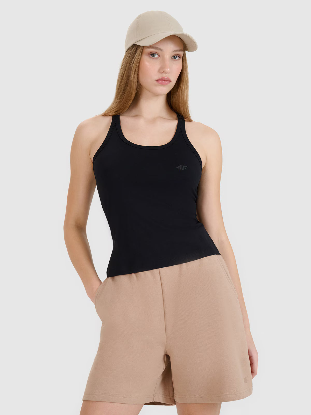 Top slim gładki damski