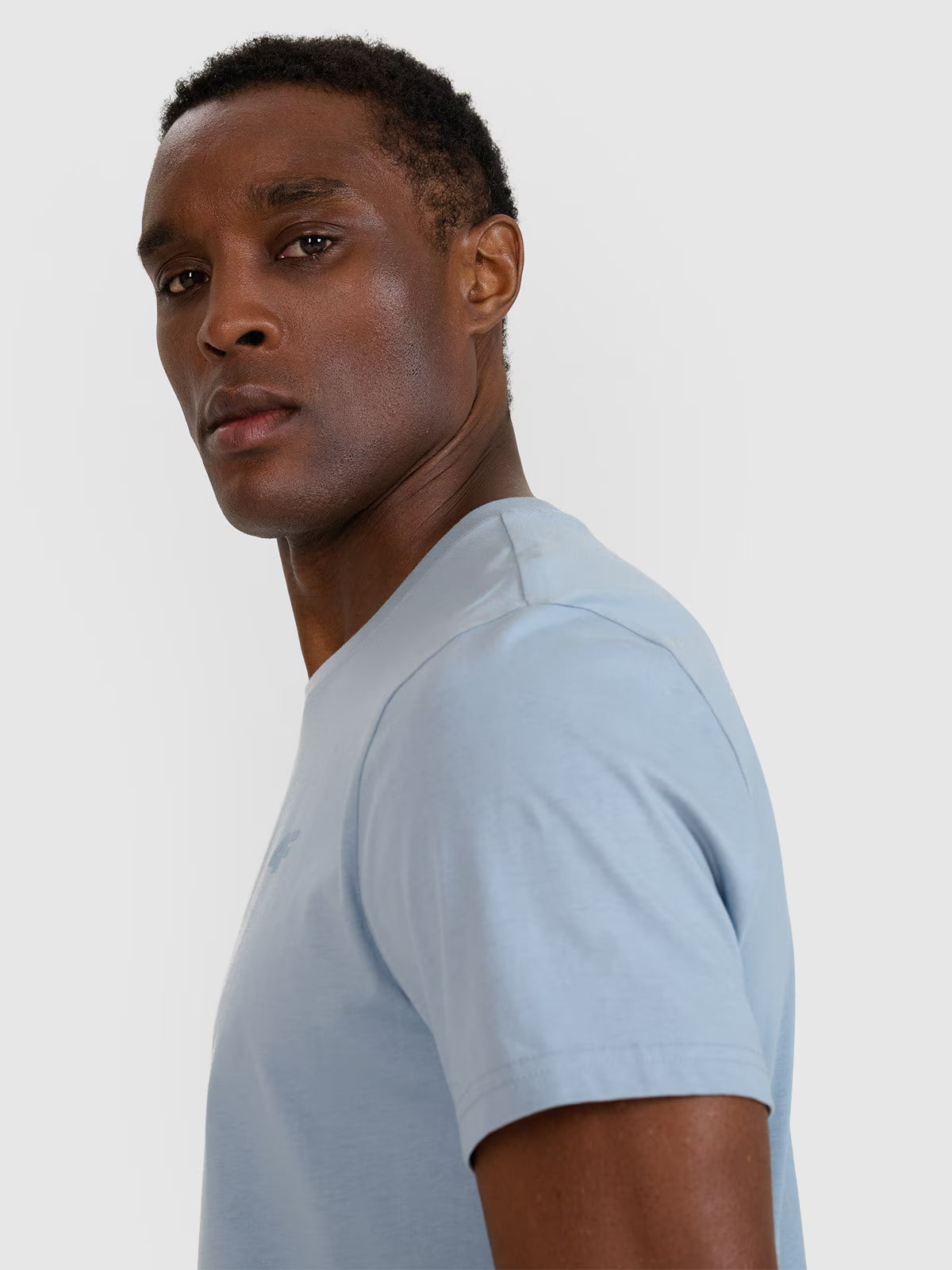 T-shirt regular gładki męski