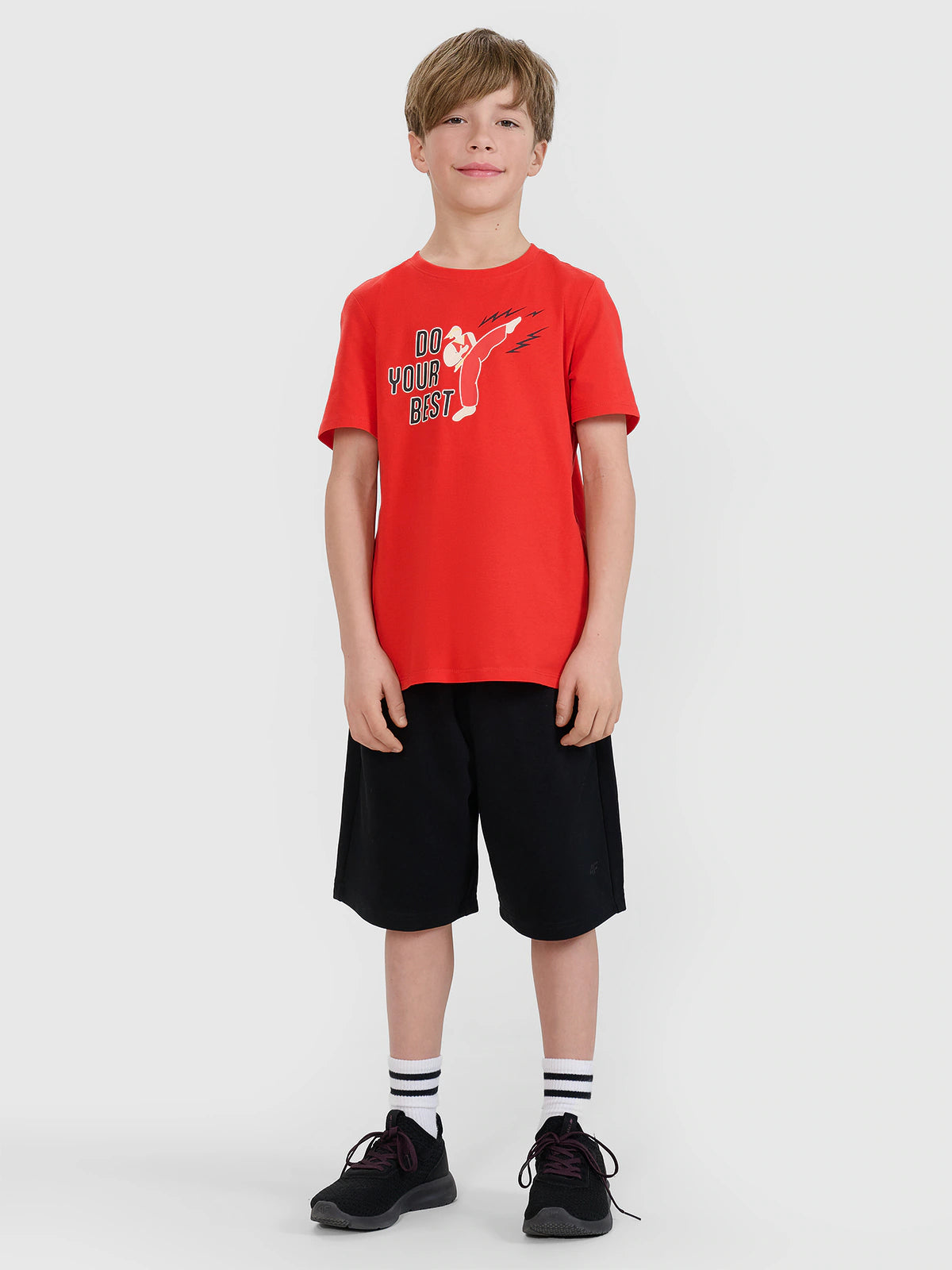 T-shirt regular z nadrukiem chłopięcy