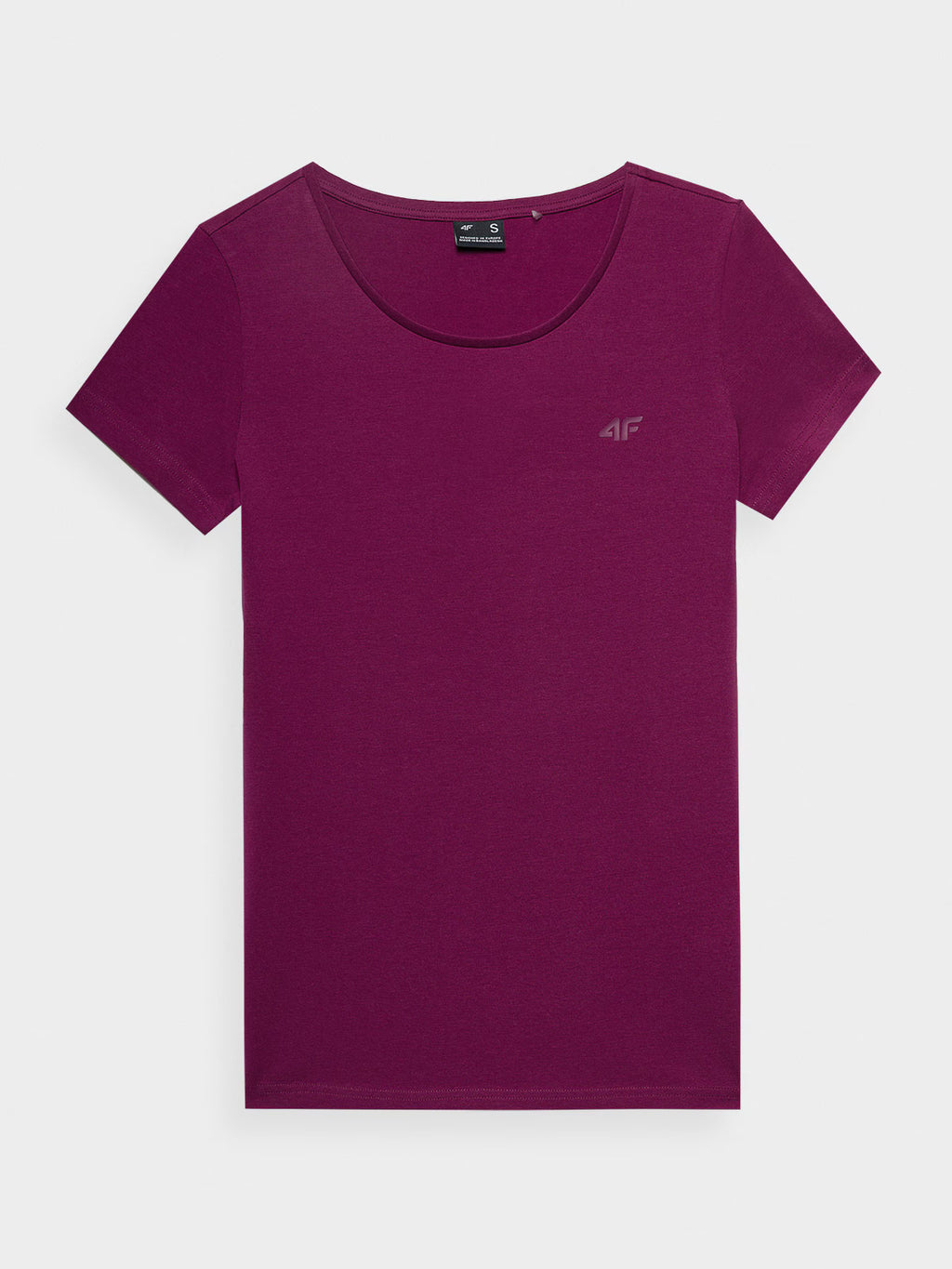 T-shirt slim gładki damski