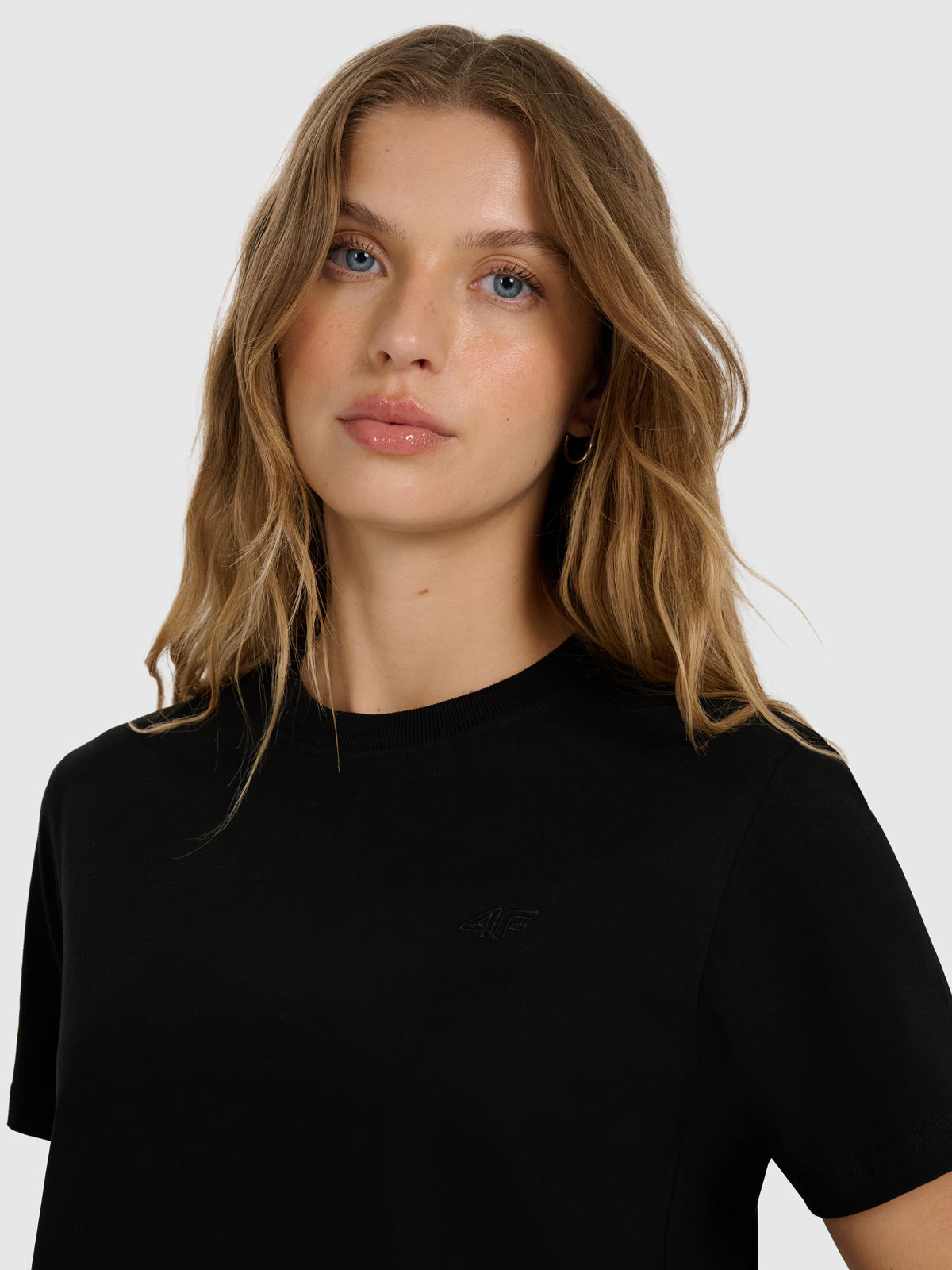 T-shirt regular gładki damski