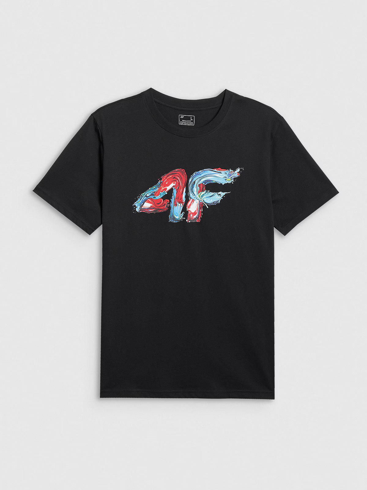 T-shirt regular z nadrukiem męski