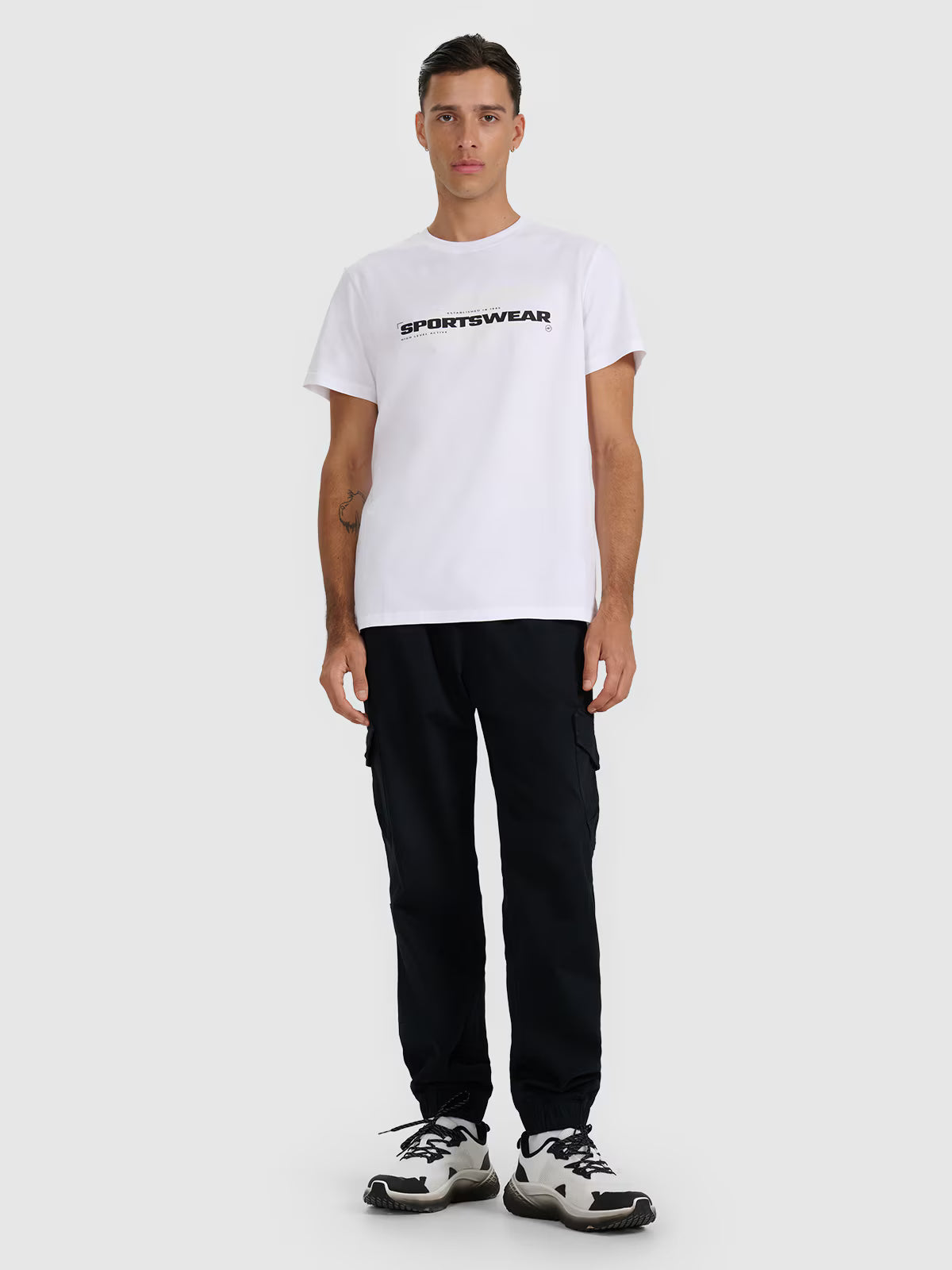T-shirt regular z nadrukiem męski