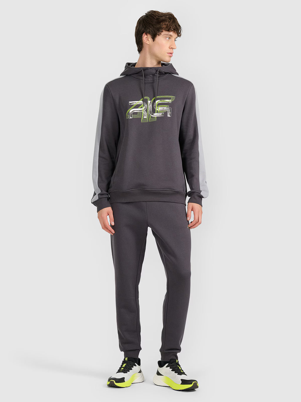 Bluza dresowa nierozpinana z kapturem męska 4F x Robert Lewandowski