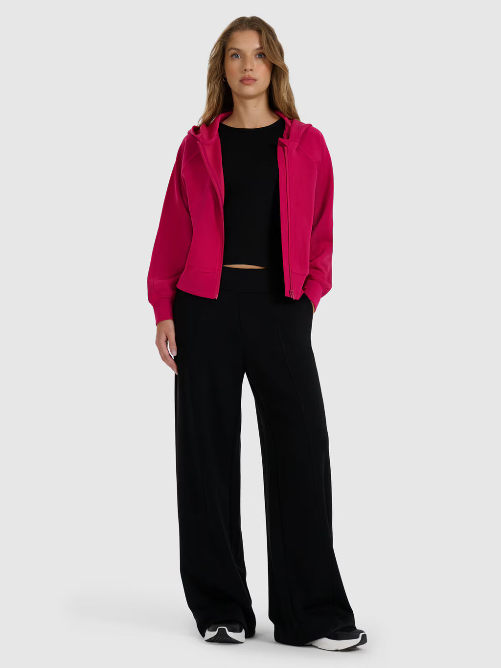Bluza dresowa rozpinana z modalem damska