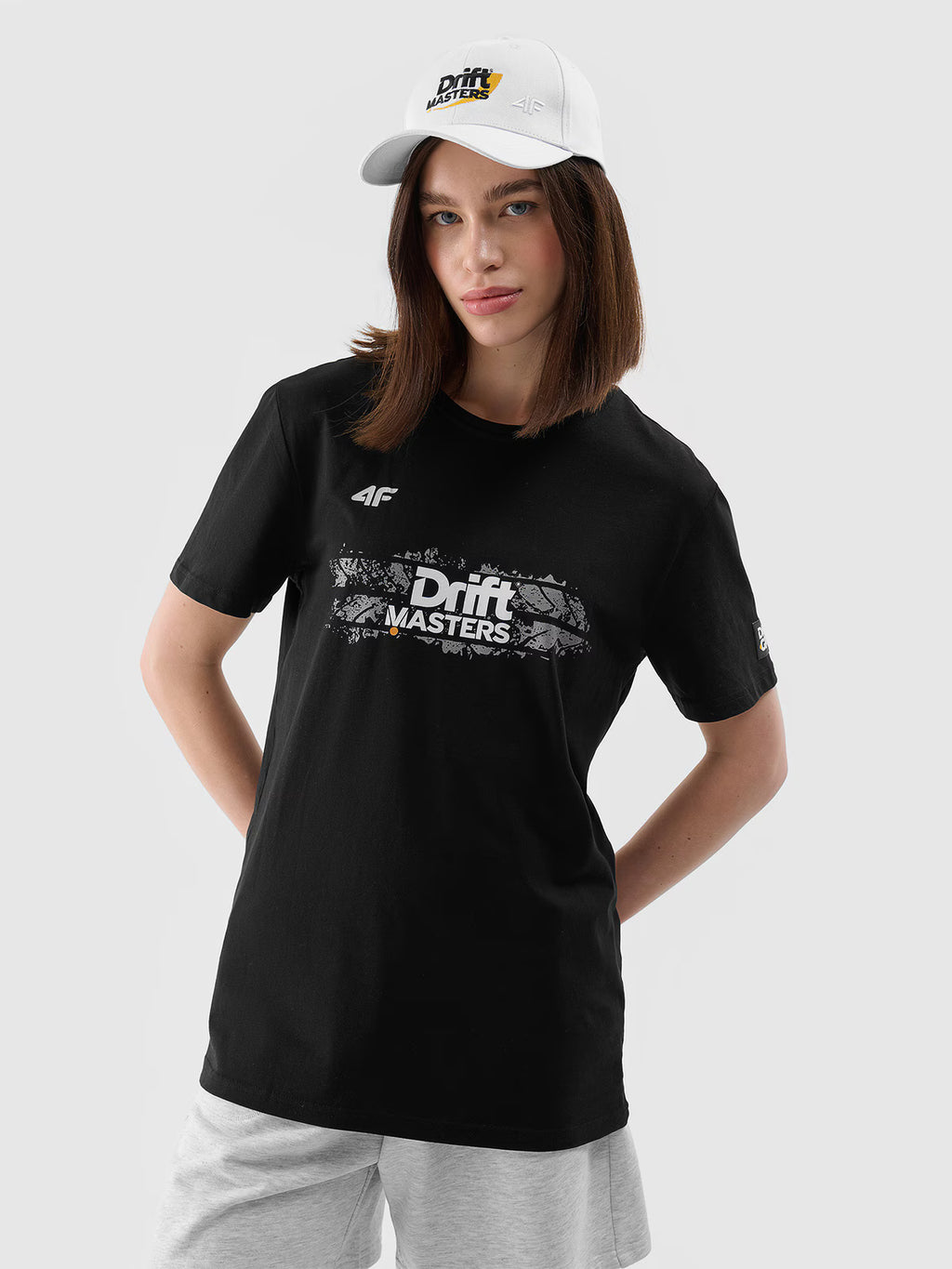 T-shirt regular z nadrukiem uniseks 4F x Drift Masters