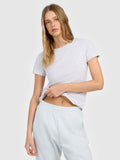 T-shirt slim gładki damski