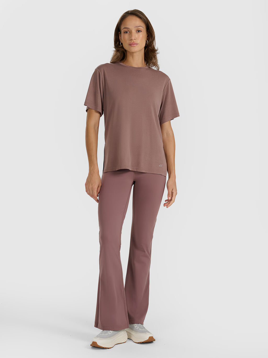T-shirt oversize z modalem damski