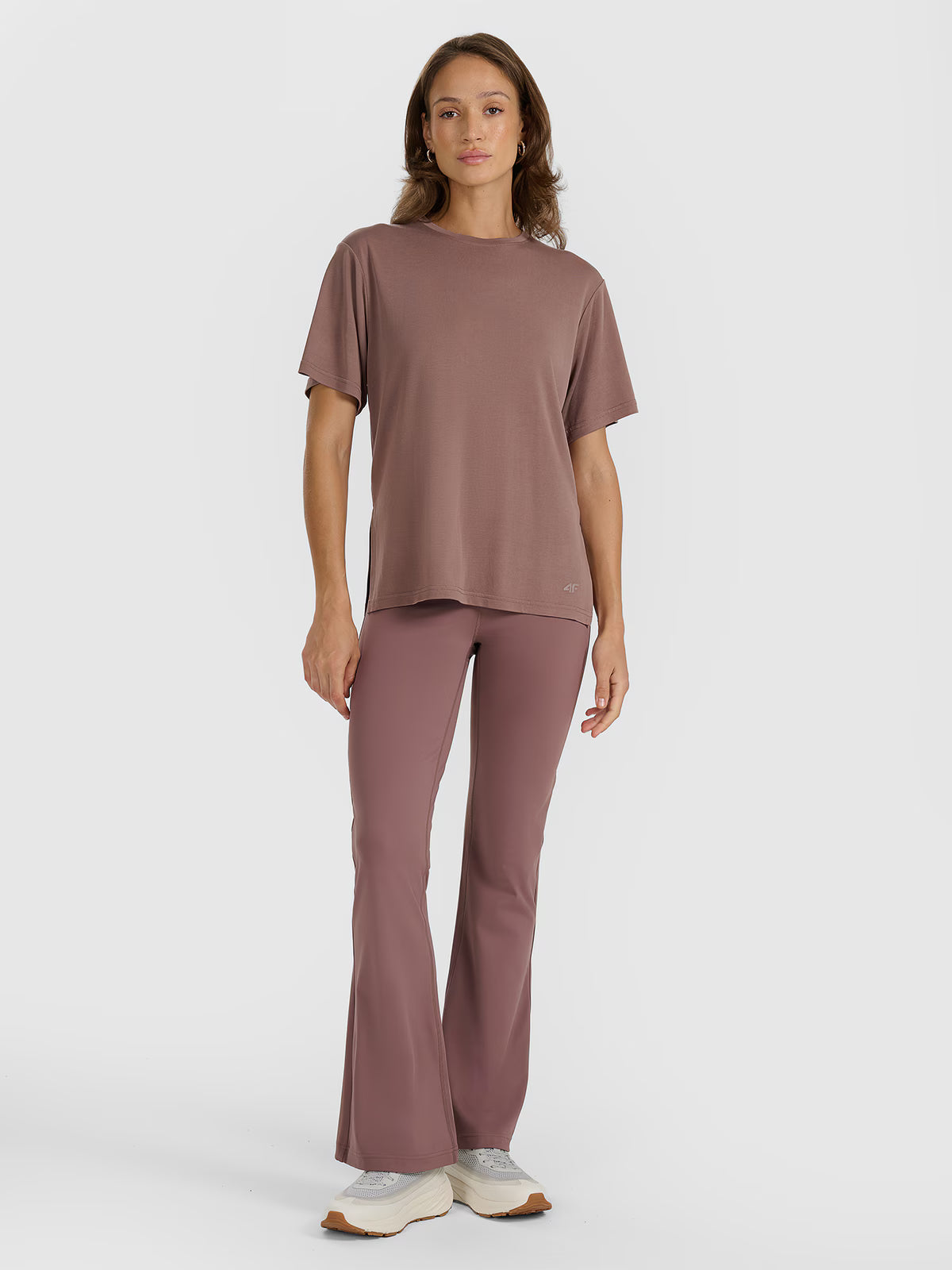 T-shirt oversize z modalem damski