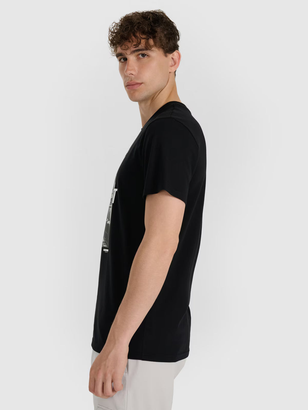T-shirt regular z nadrukiem męski