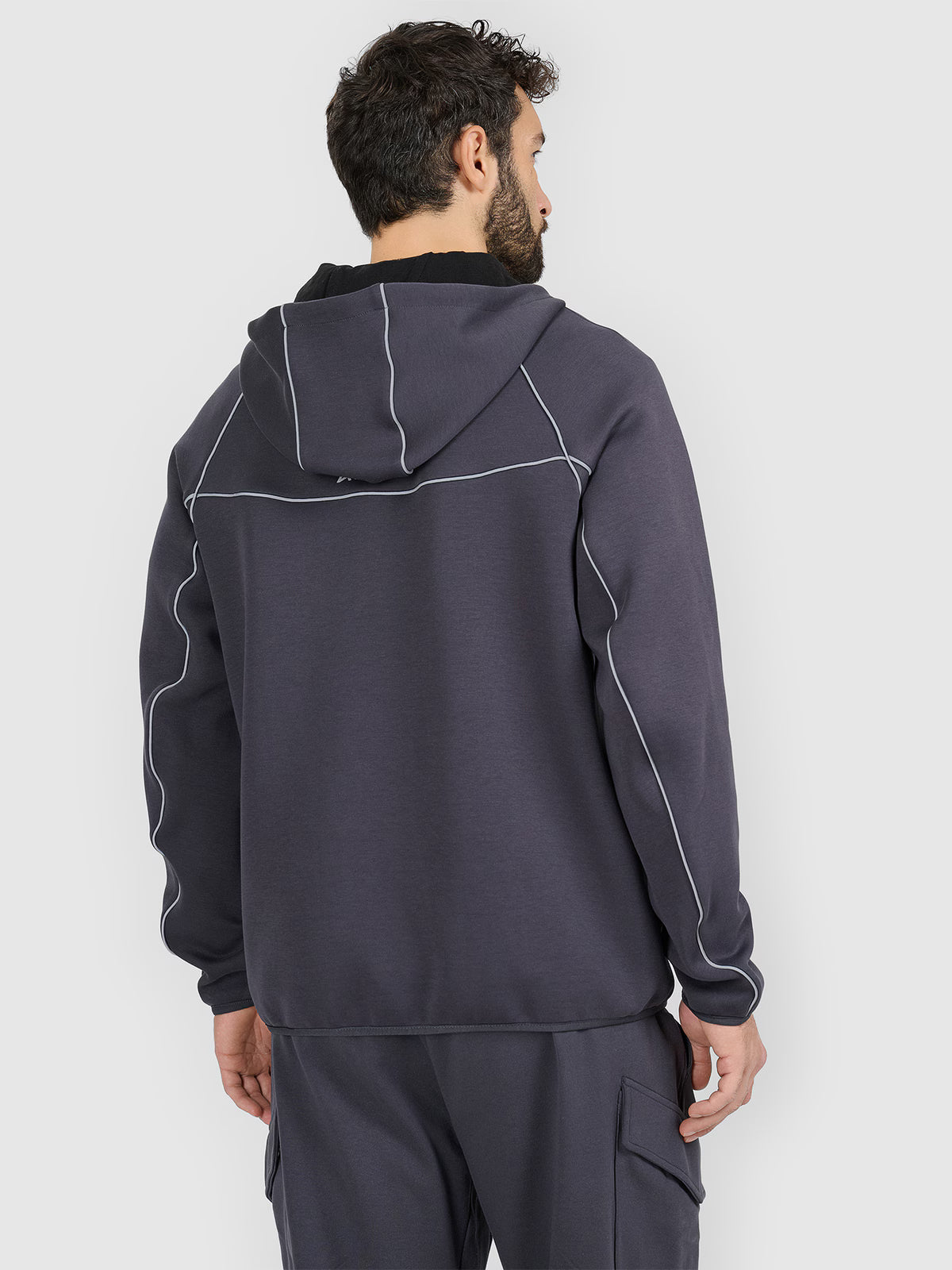 Bluza dresowa regular z kapturem męska