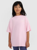 T-shirt oversize z nadrukiem dziewczęcy