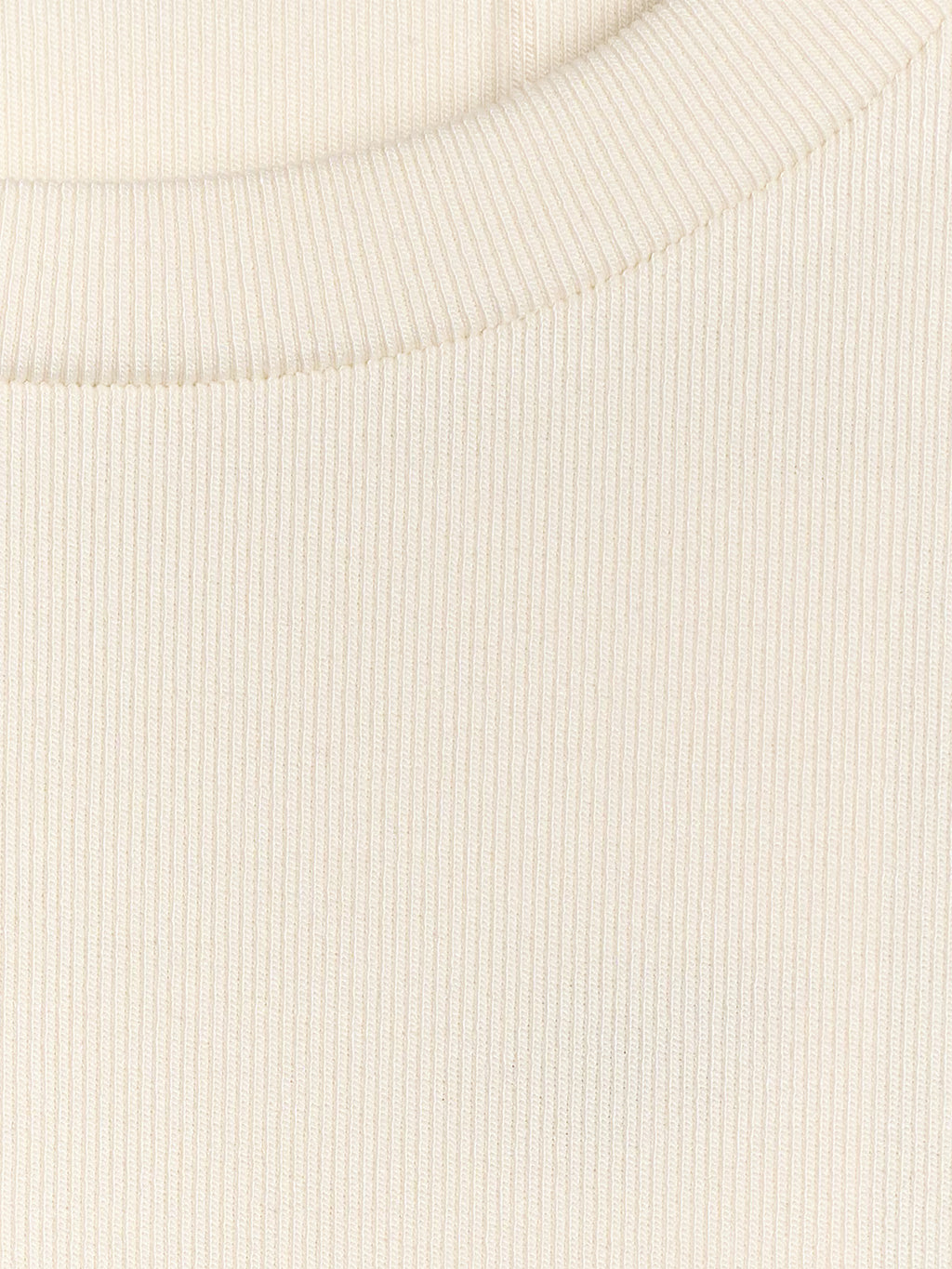 T-shirt z prążkowanej dzianiny z modalem damski