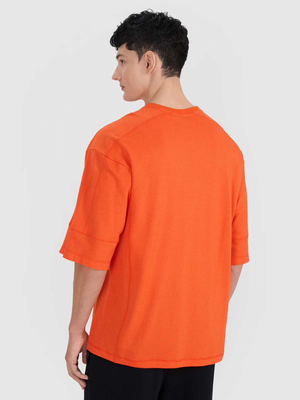 T-shirt oversize gładki męski