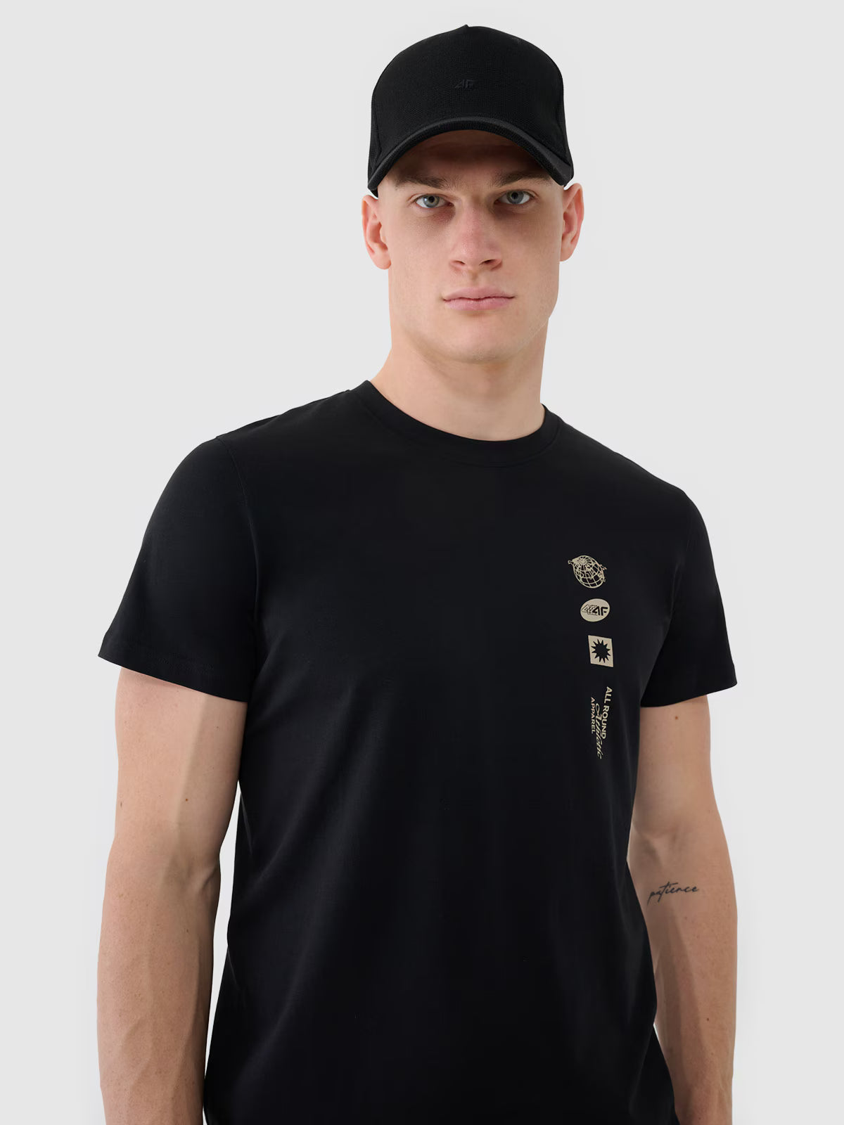 T-shirt regular z nadrukiem męski