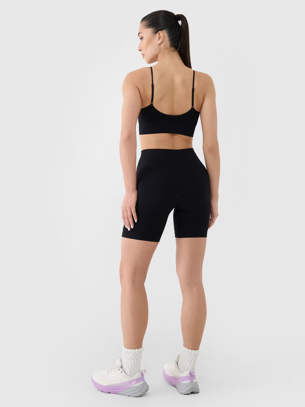 Legginsy kolarki bezszwowe treningowe damskie