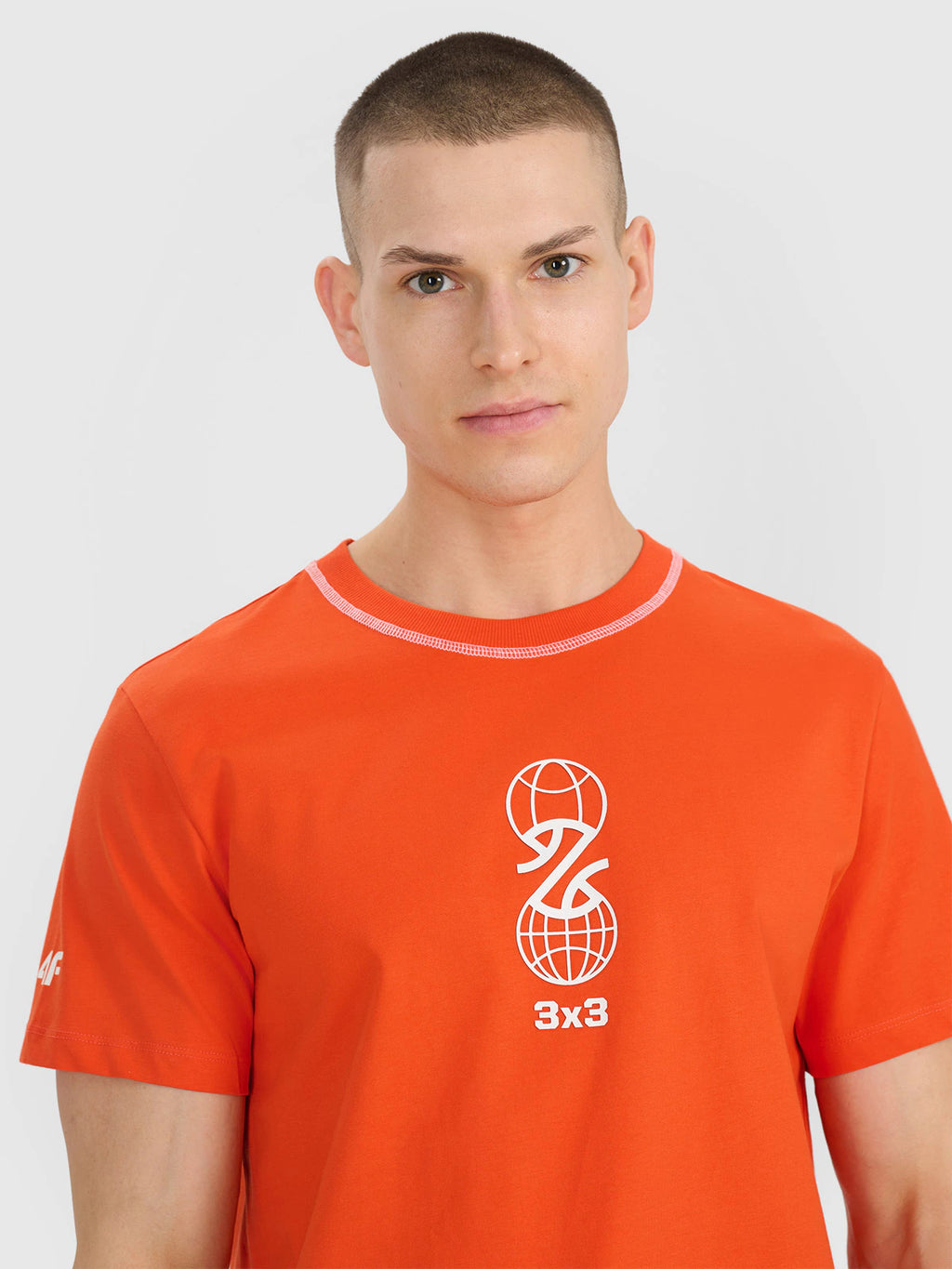 T-shirt regular z nadrukiem męski