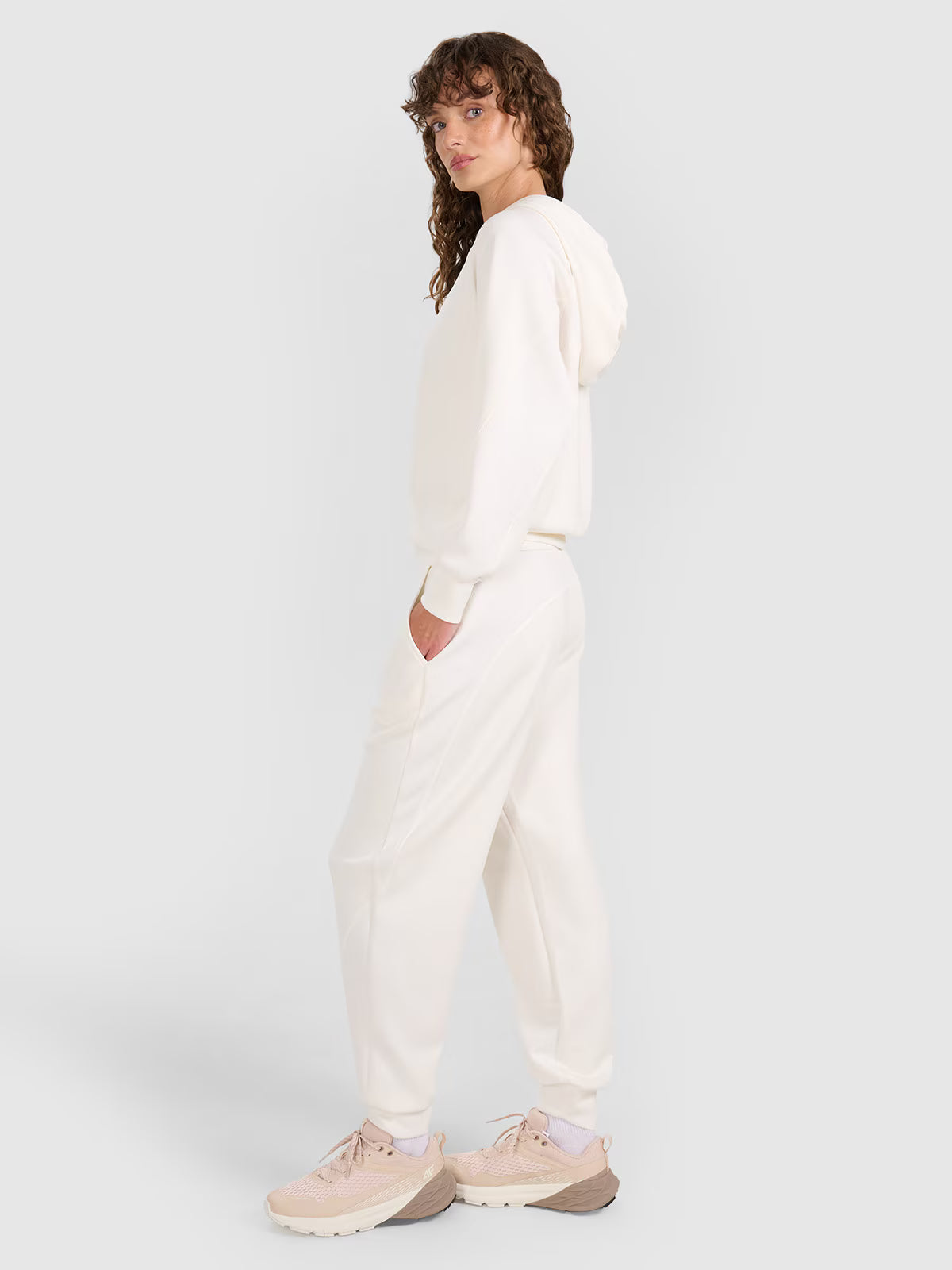 Bluza dresowa rozpinana z modalem damska
