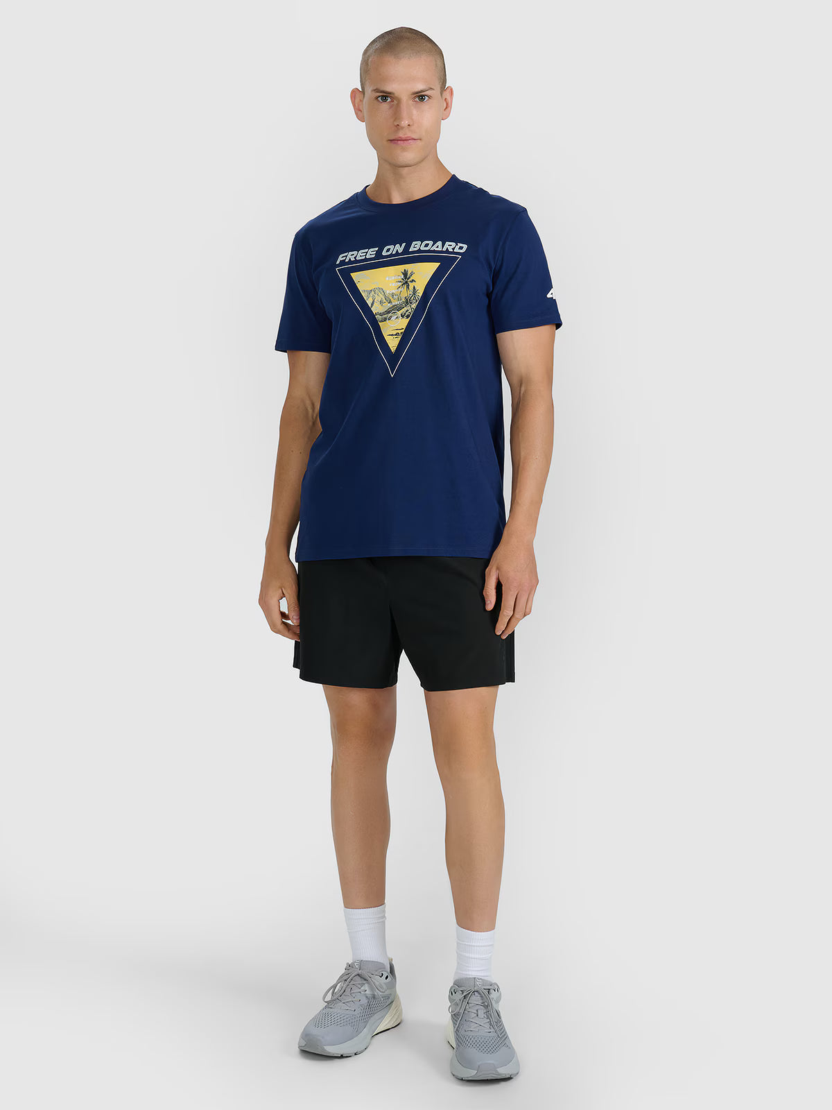 T-shirt regular z nadrukiem męski