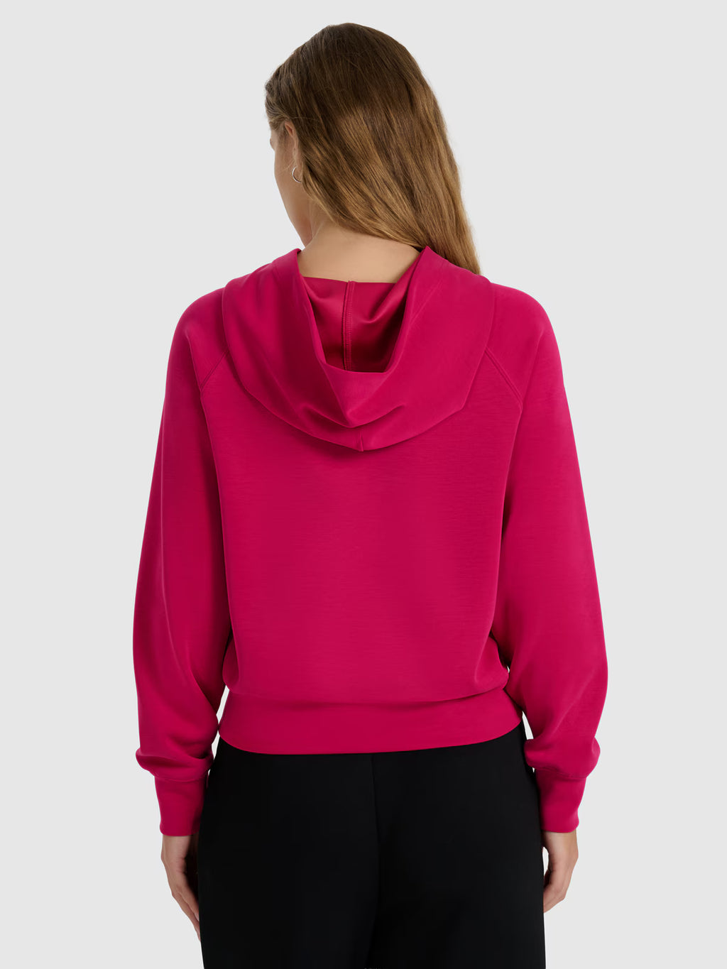 Bluza dresowa nierozpinana z modalem damska