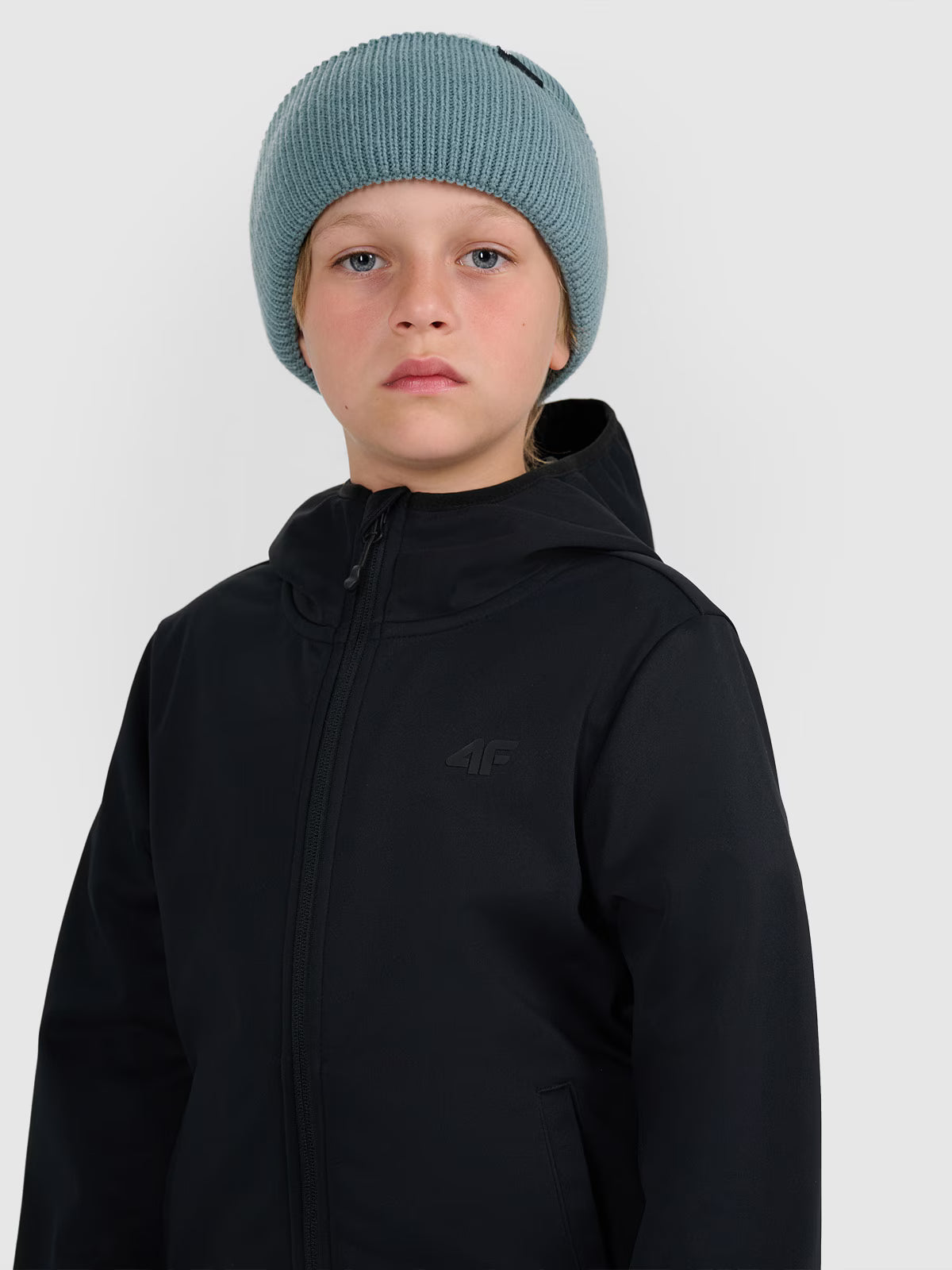 Kurtka softshell wiatroodporna membrana 5000 chłopięca