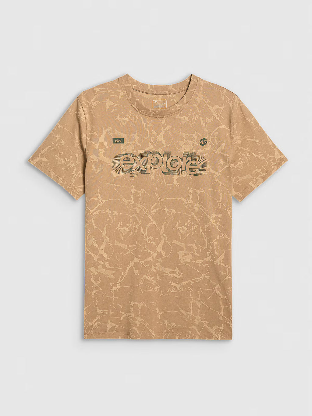 T-shirt regular z nadrukiem męski