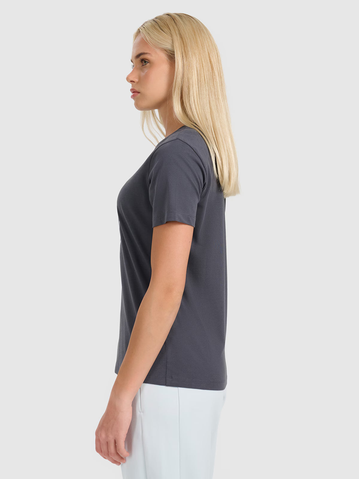 T-shirt regular z nadrukiem damski