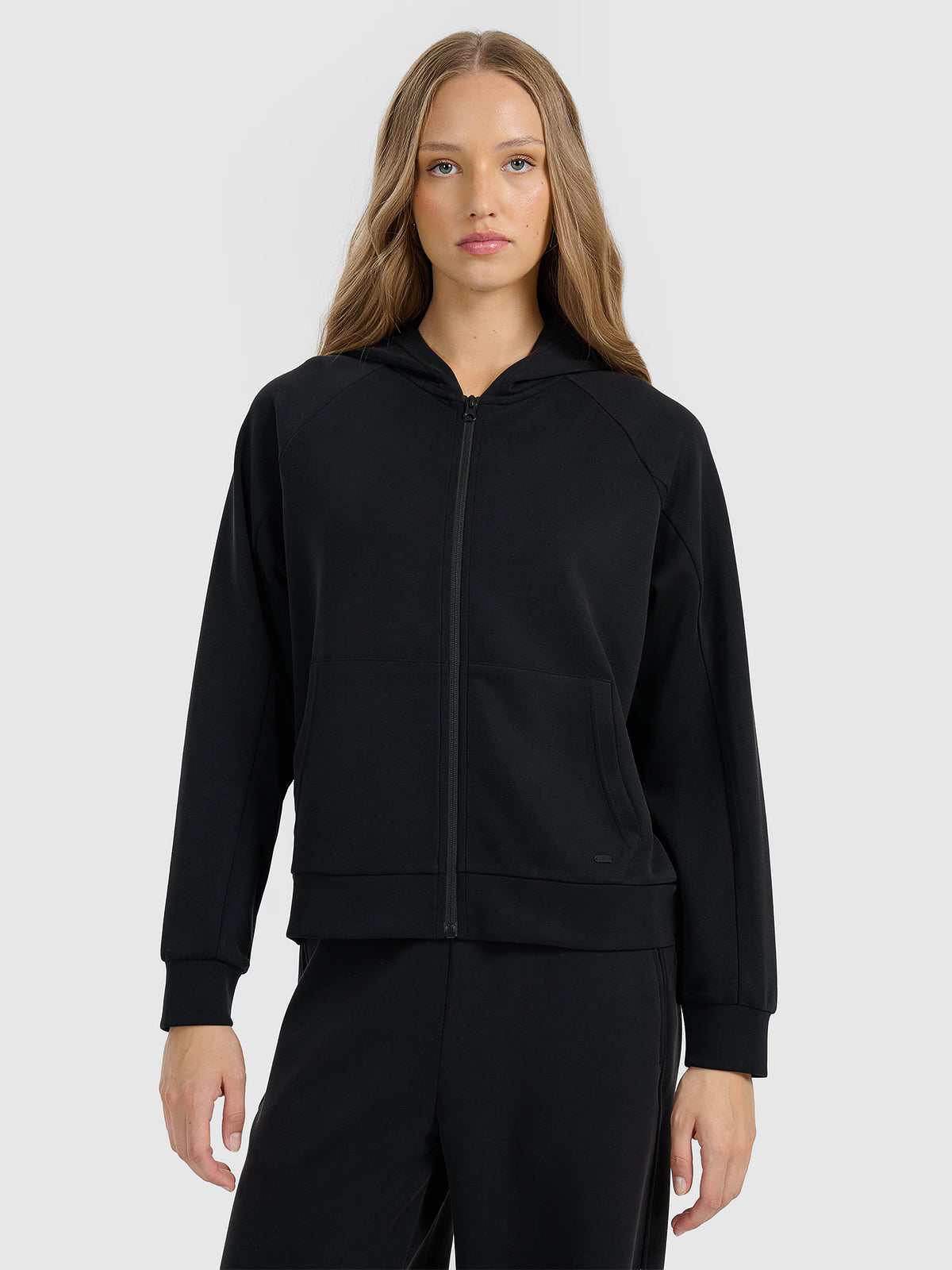 Bluza dresowa rozpinana z modalem damska
