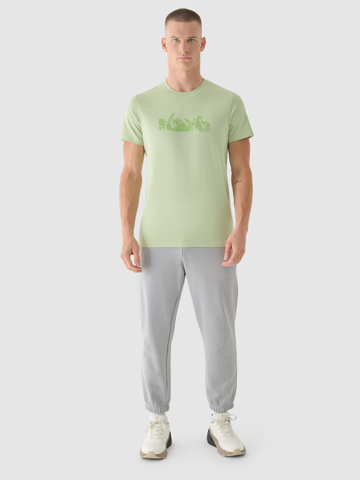 T-shirt regular z nadrukiem męski