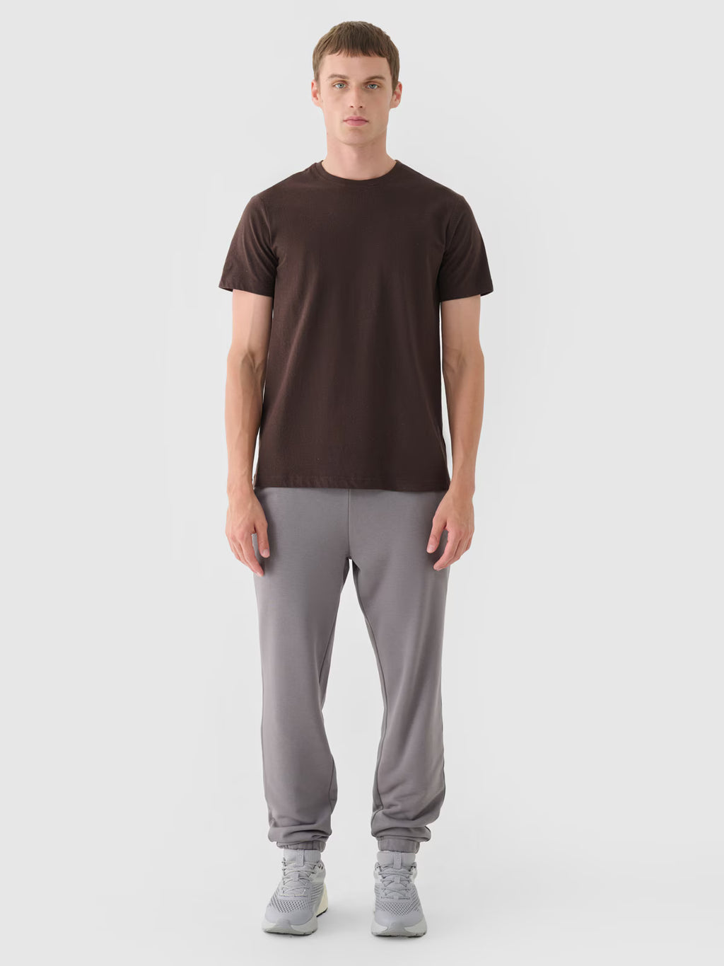 T-shirt regular gładki męski