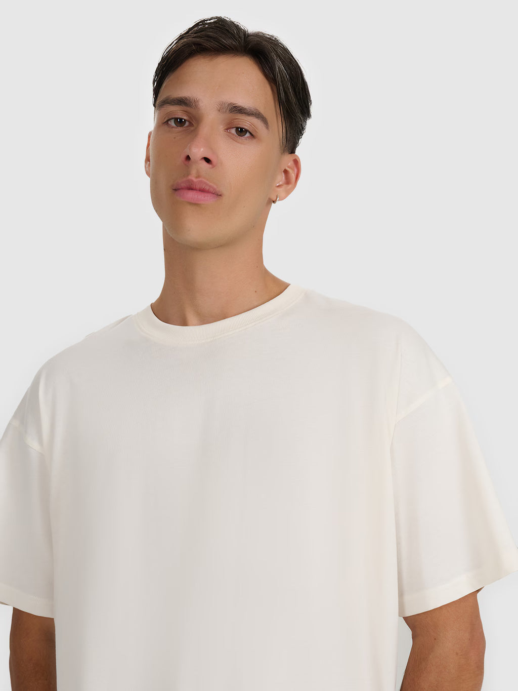 T-shirt oversize z nadrukiem męski
