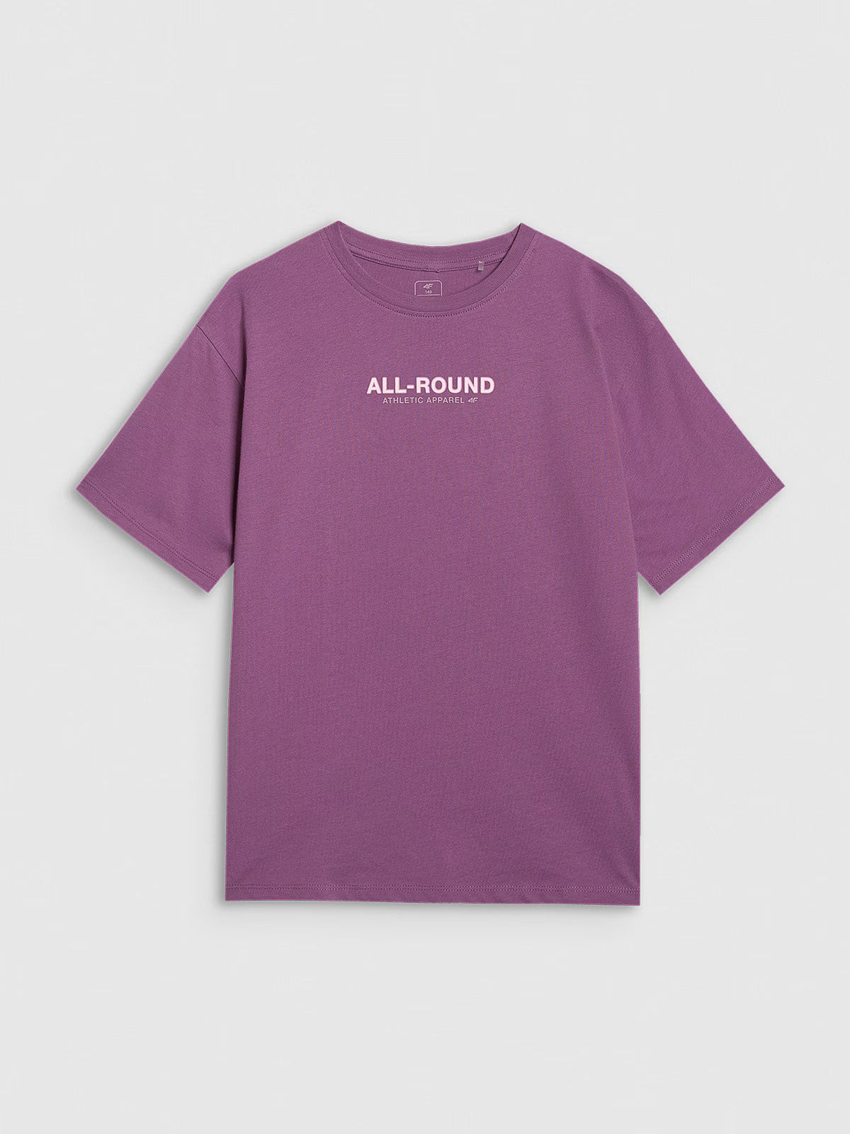 T-shirt oversize z nadrukiem dziewczęcy