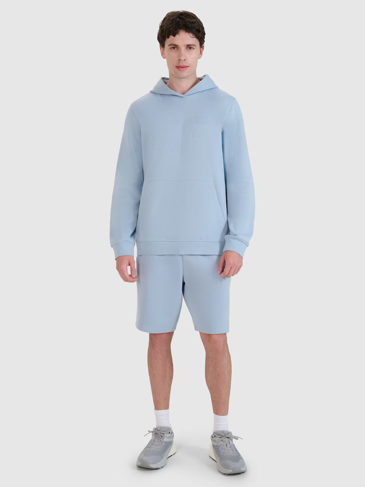Bluza dresowa nierozpinana z kapturem męska