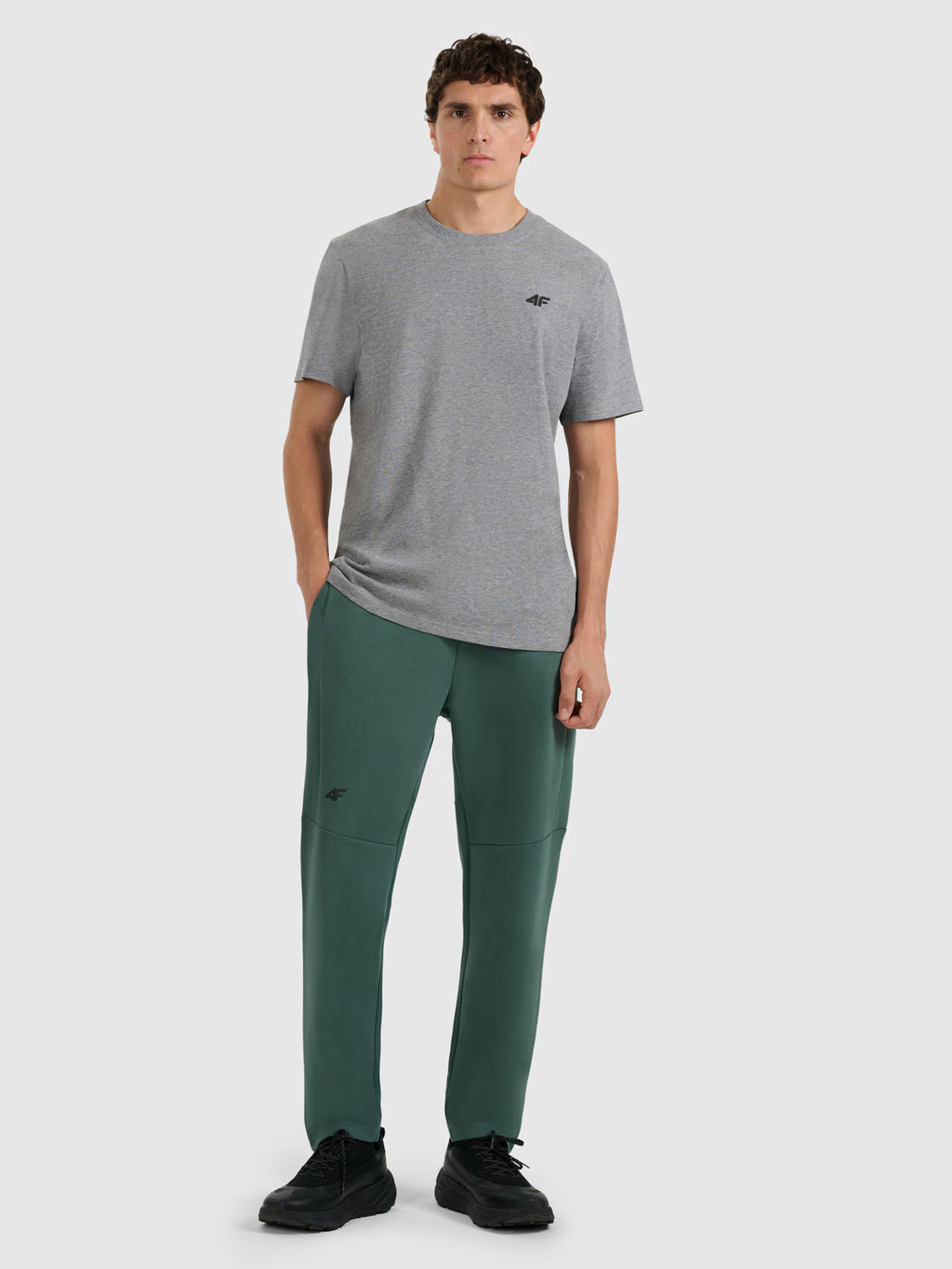T-shirt regular gładki męski