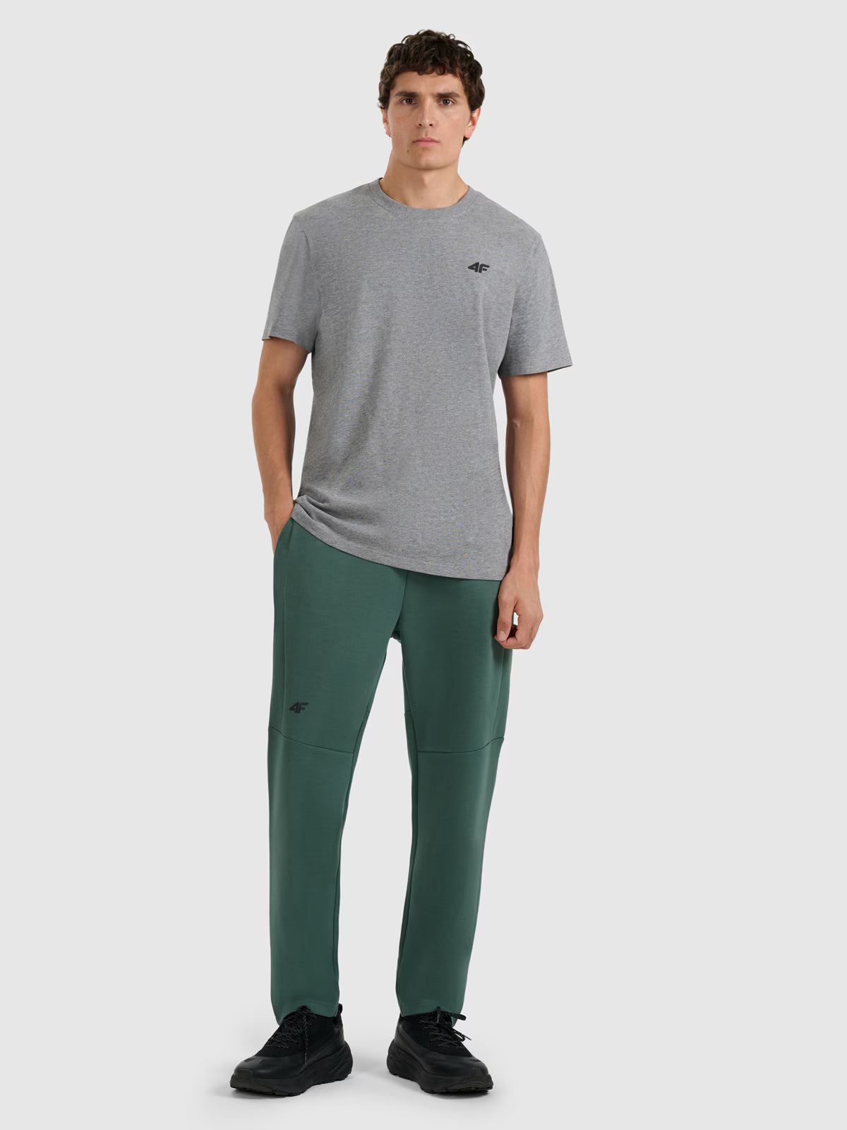 T-shirt regular gładki męski