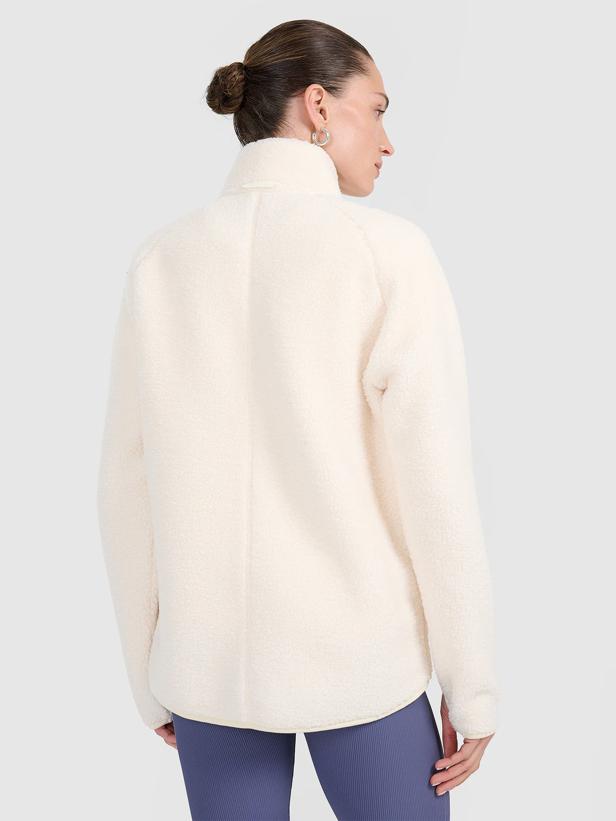 Polar sherpa ze stójką oversize damski