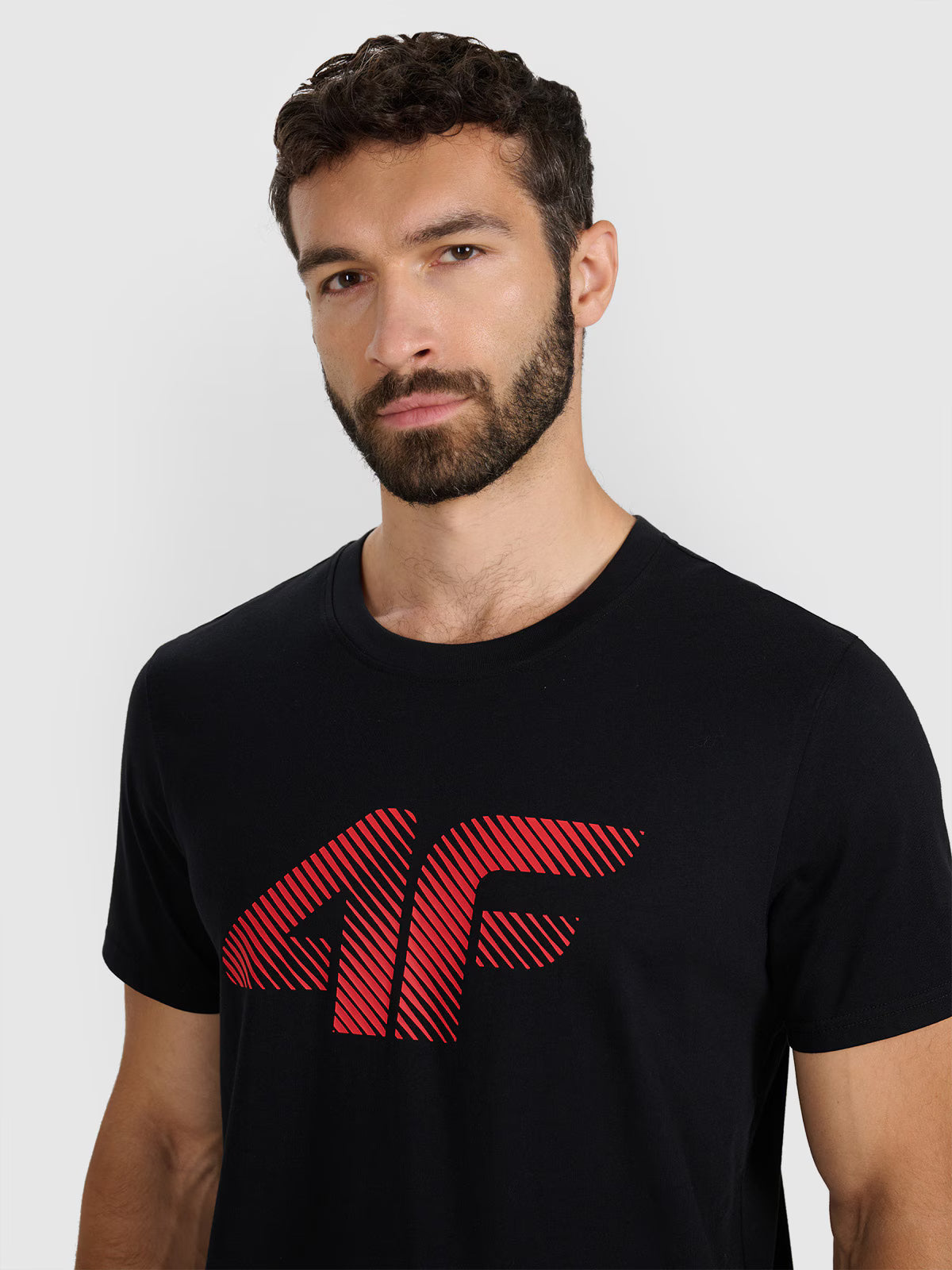 T-shirt regular z nadrukiem męski