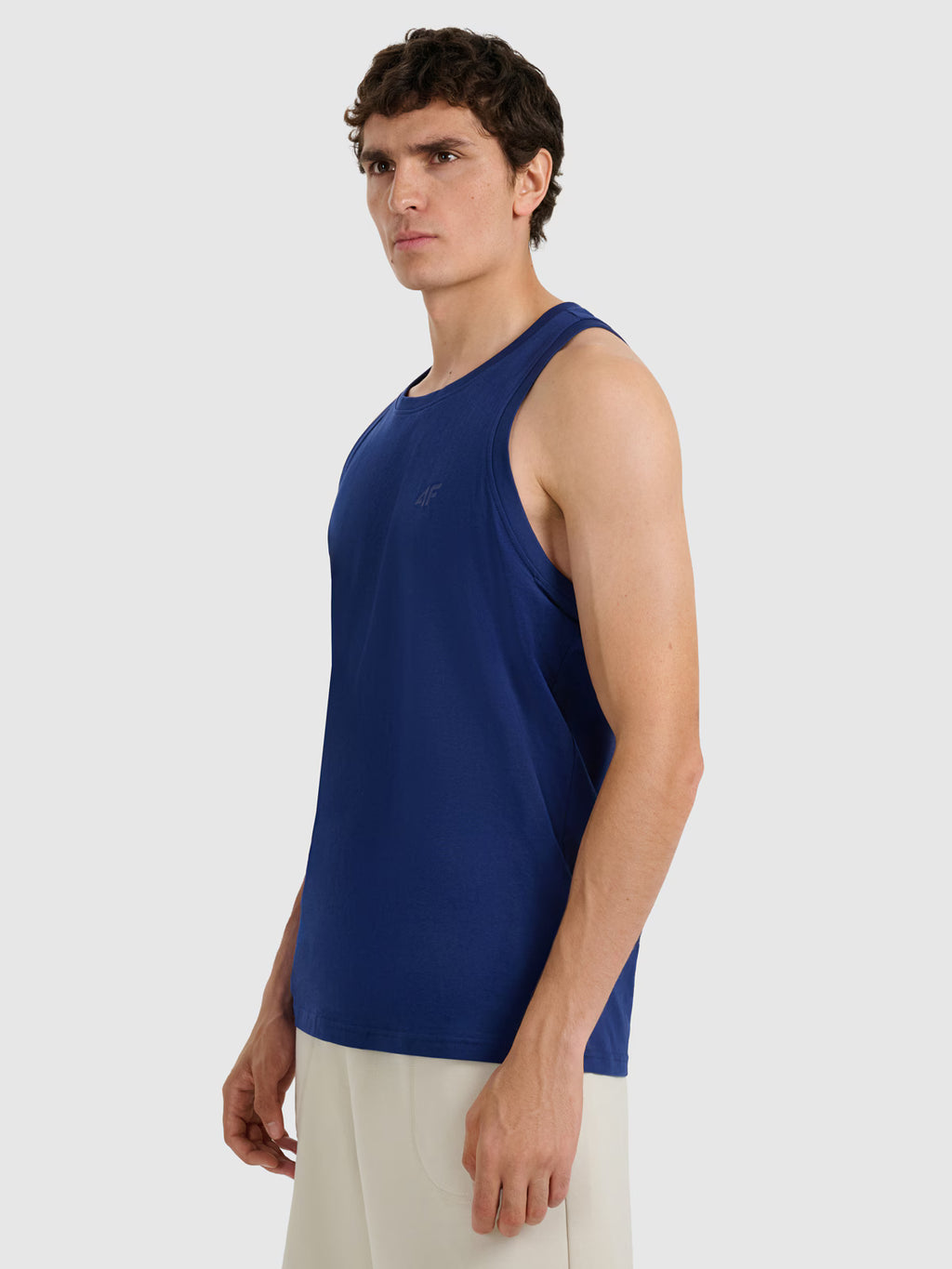 Tank top regular gładki męski